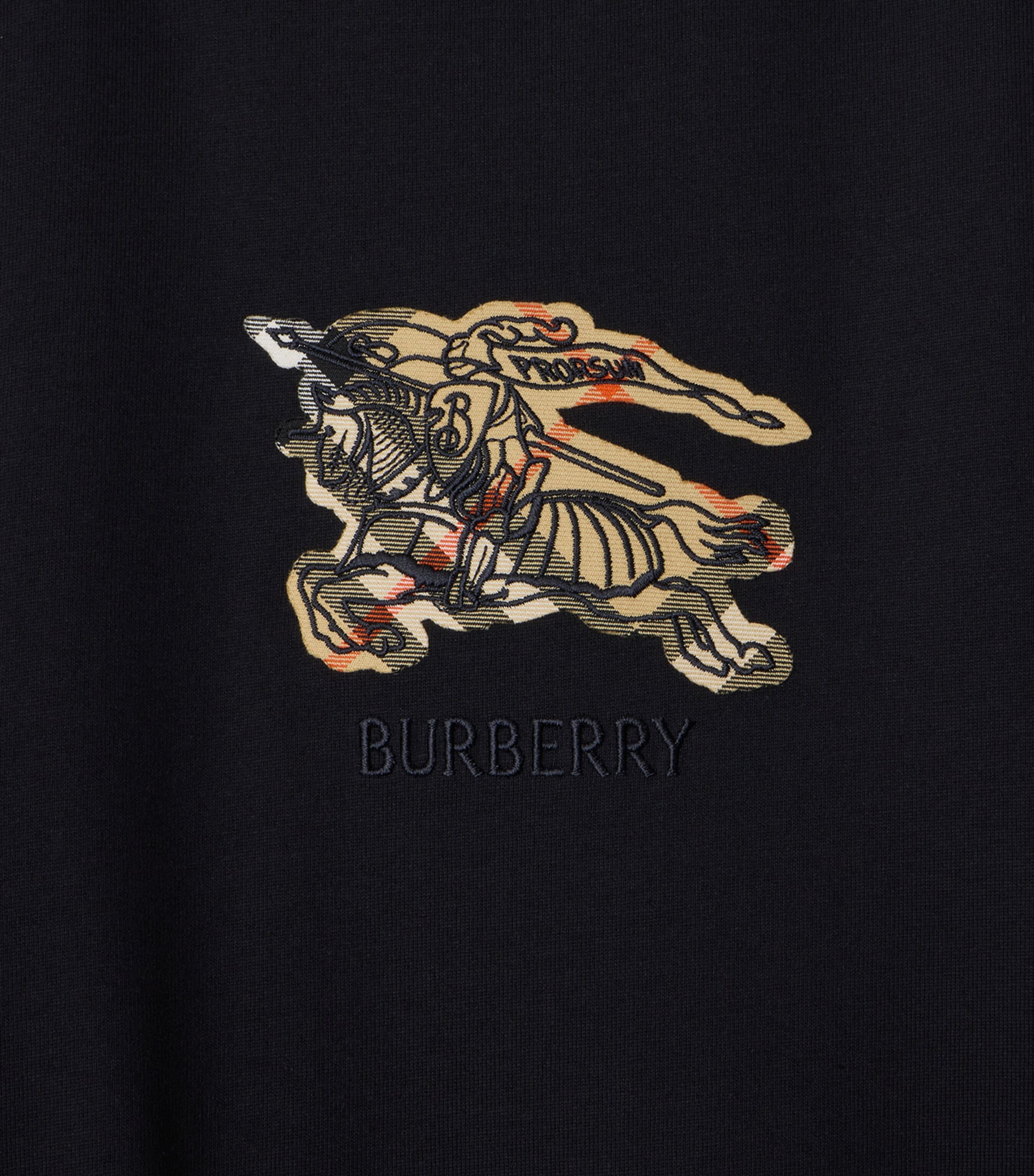 Cotton EDK Check T-Shirt BLACK Image 3