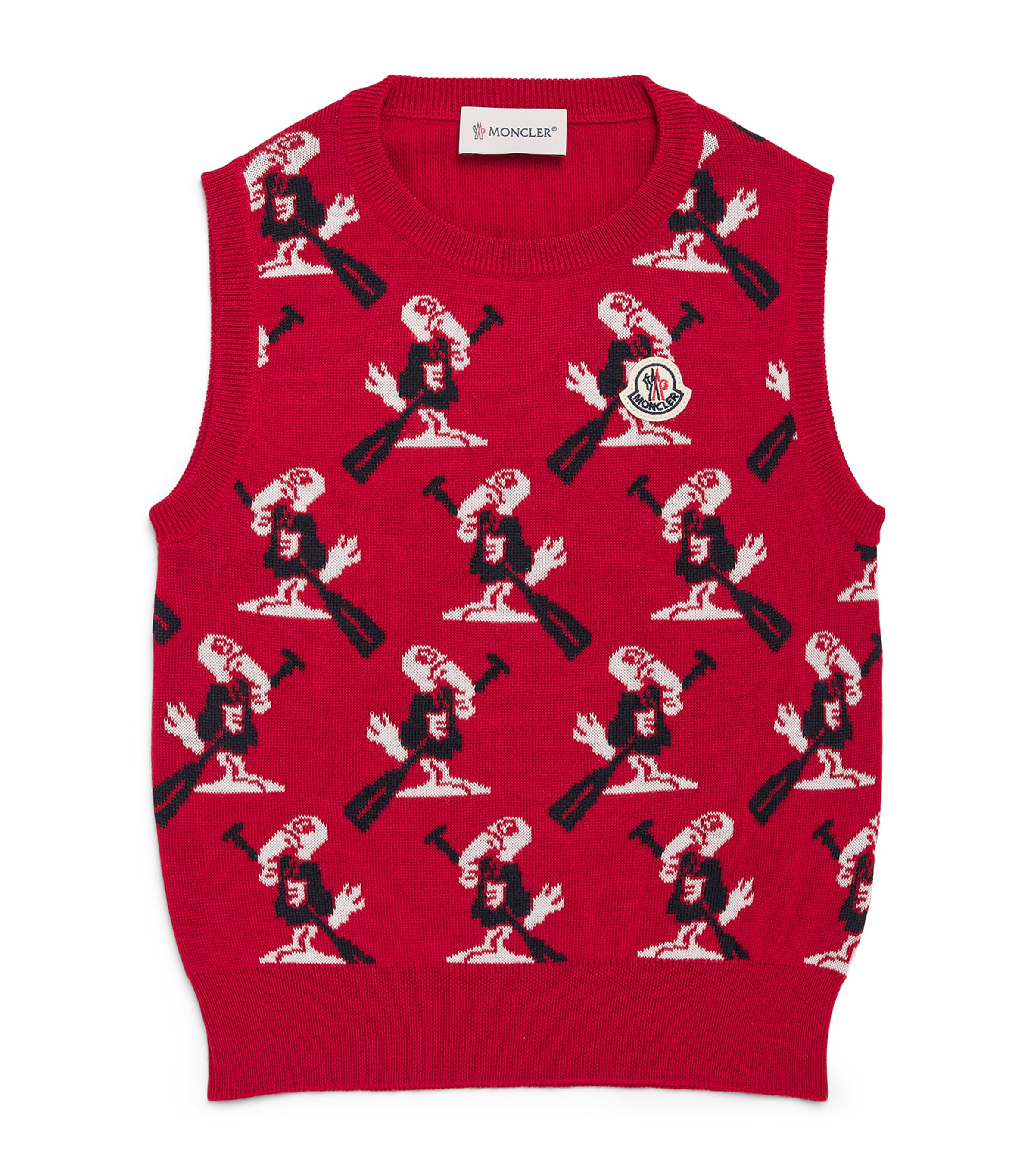 Moncler Enfant Virgin Wool Duck Sweater Vest (4-6 Years) Image 1
