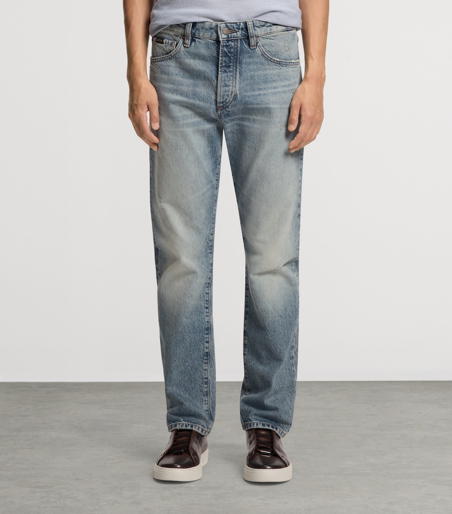 Stonewashed Straight Jeans 446 Image 2