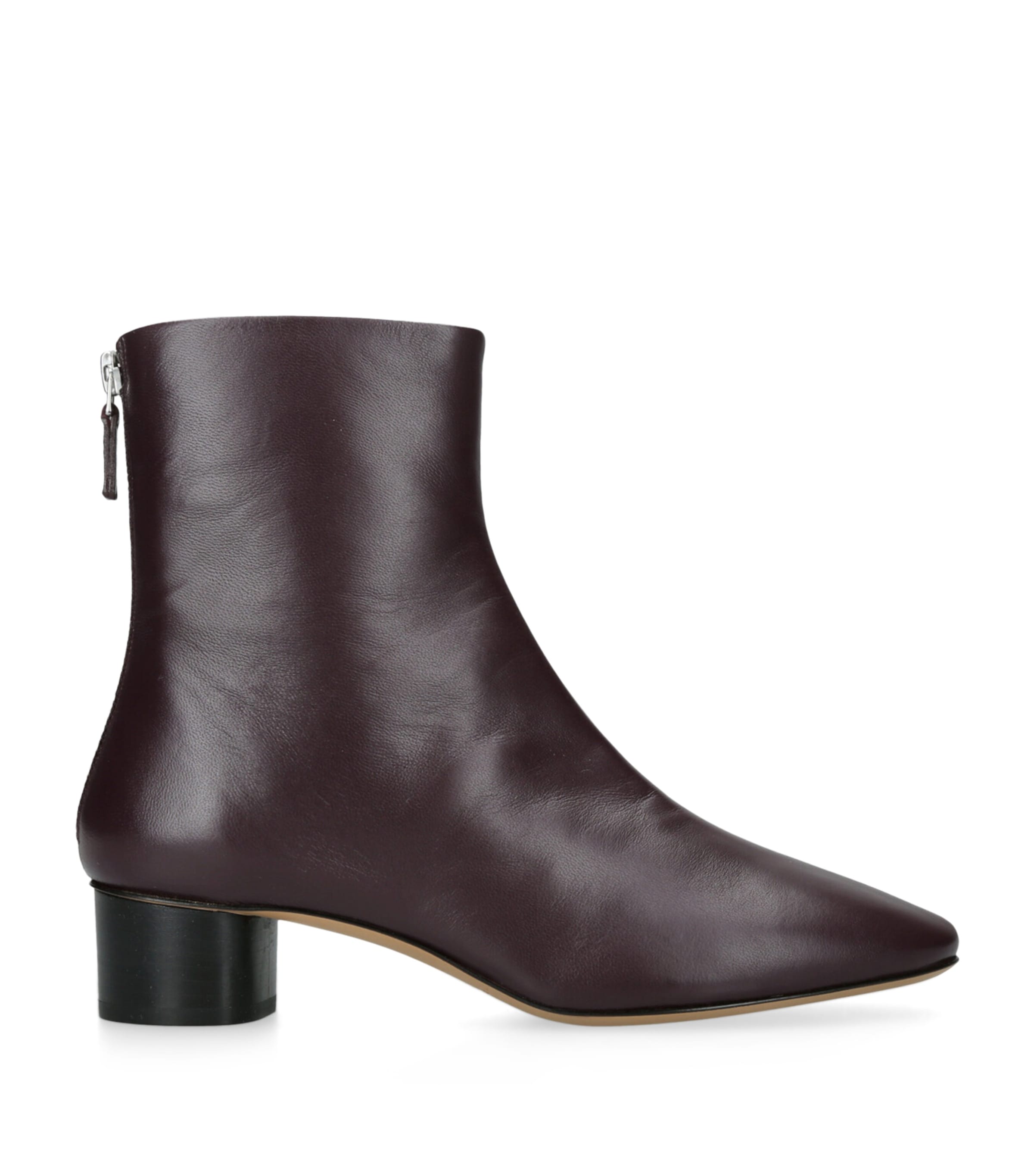 Leather Carole Luna Ankle Boots 40 WINE Image 1