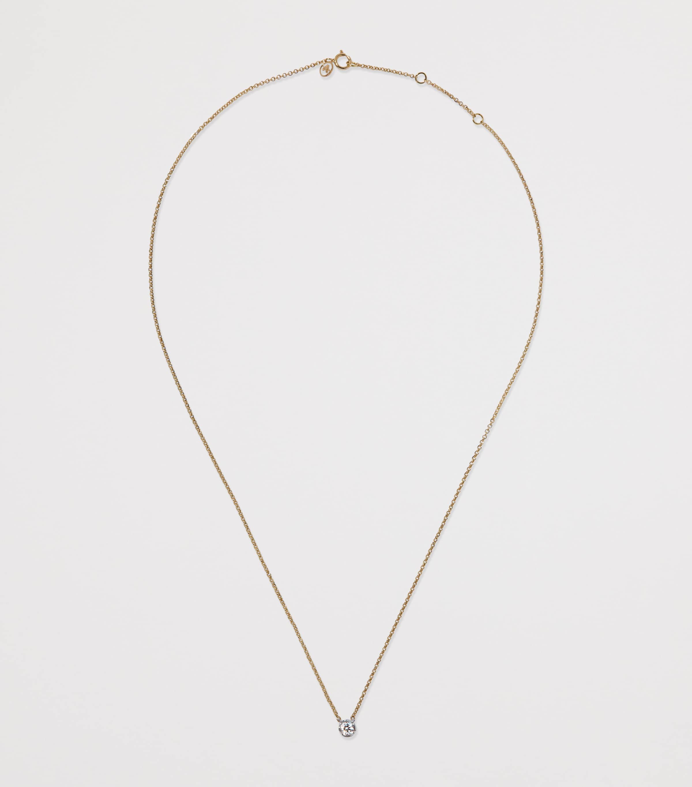 Gold and Diamond Whoopsie Daisy Necklace YELLOW GOLD Image 2