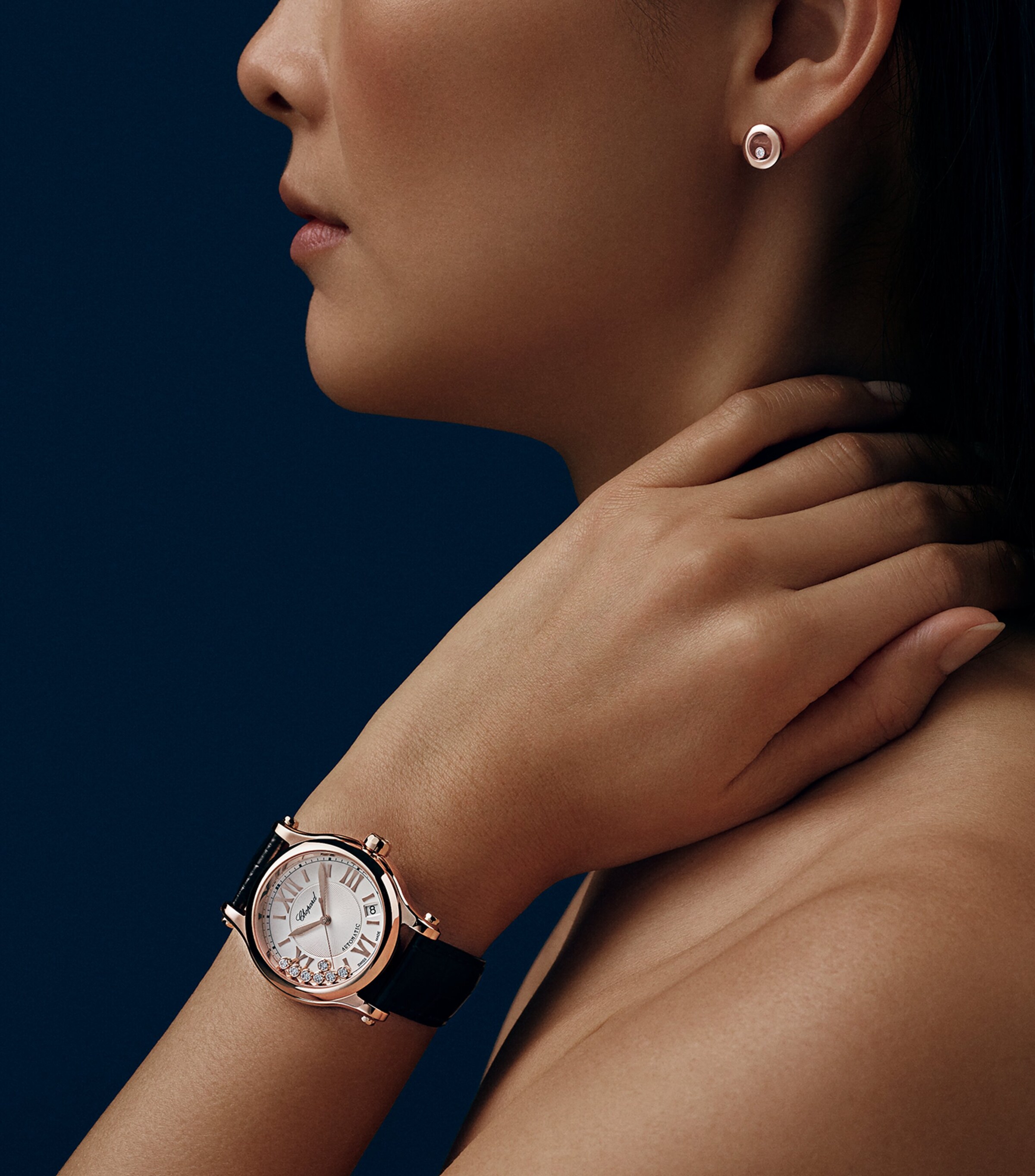 Rose Gold Happy Sport Automatic Watch 36mm 18K ROSE GOLD Image 5