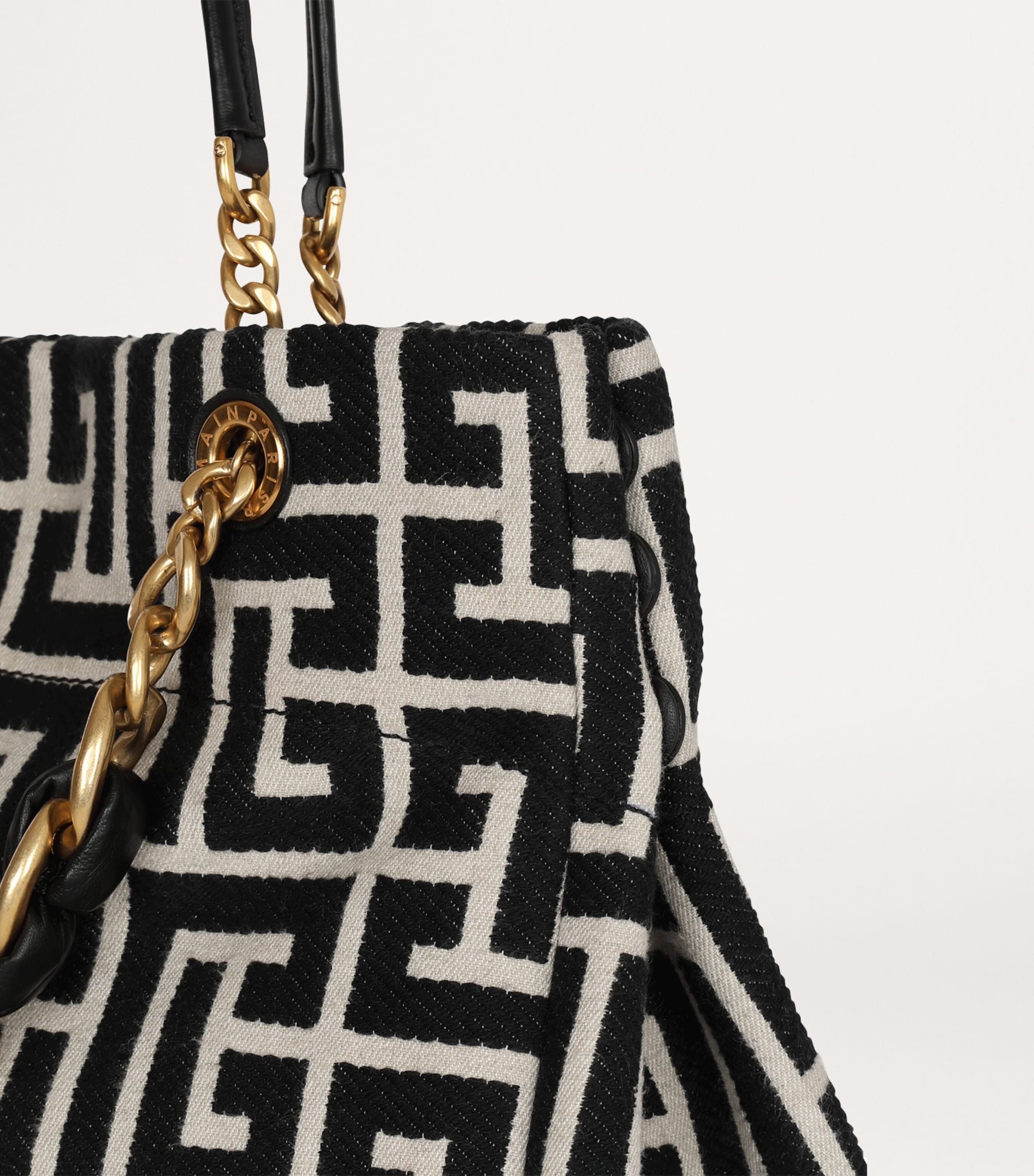 Soft Jacquard 1945 Tote Bag GFE IVOIRE/NOIR Image 5