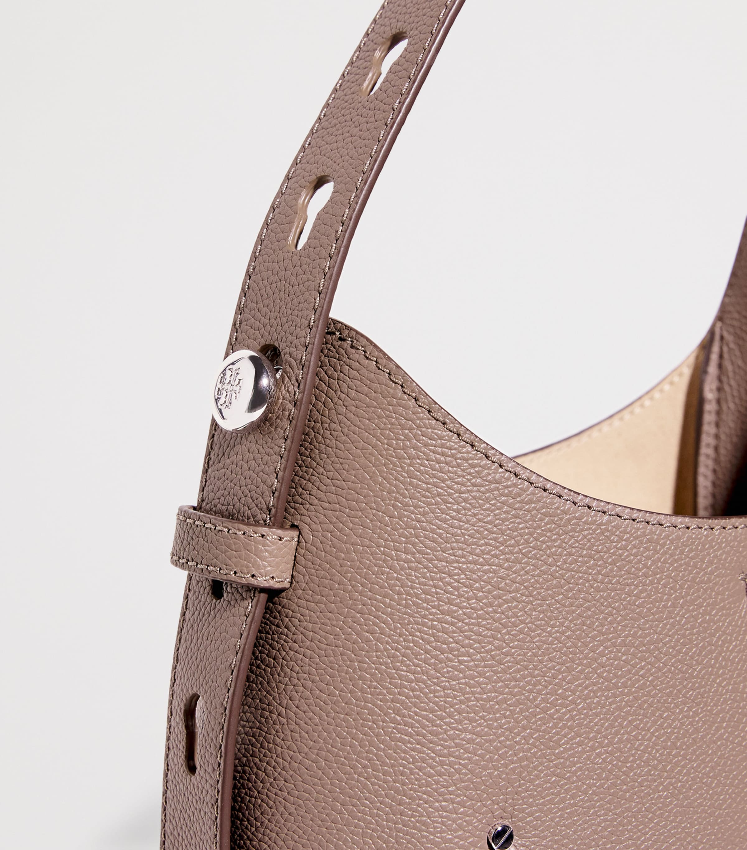 Small Leather Romy Shoulder Bag WILD MUSHROOM Image 6