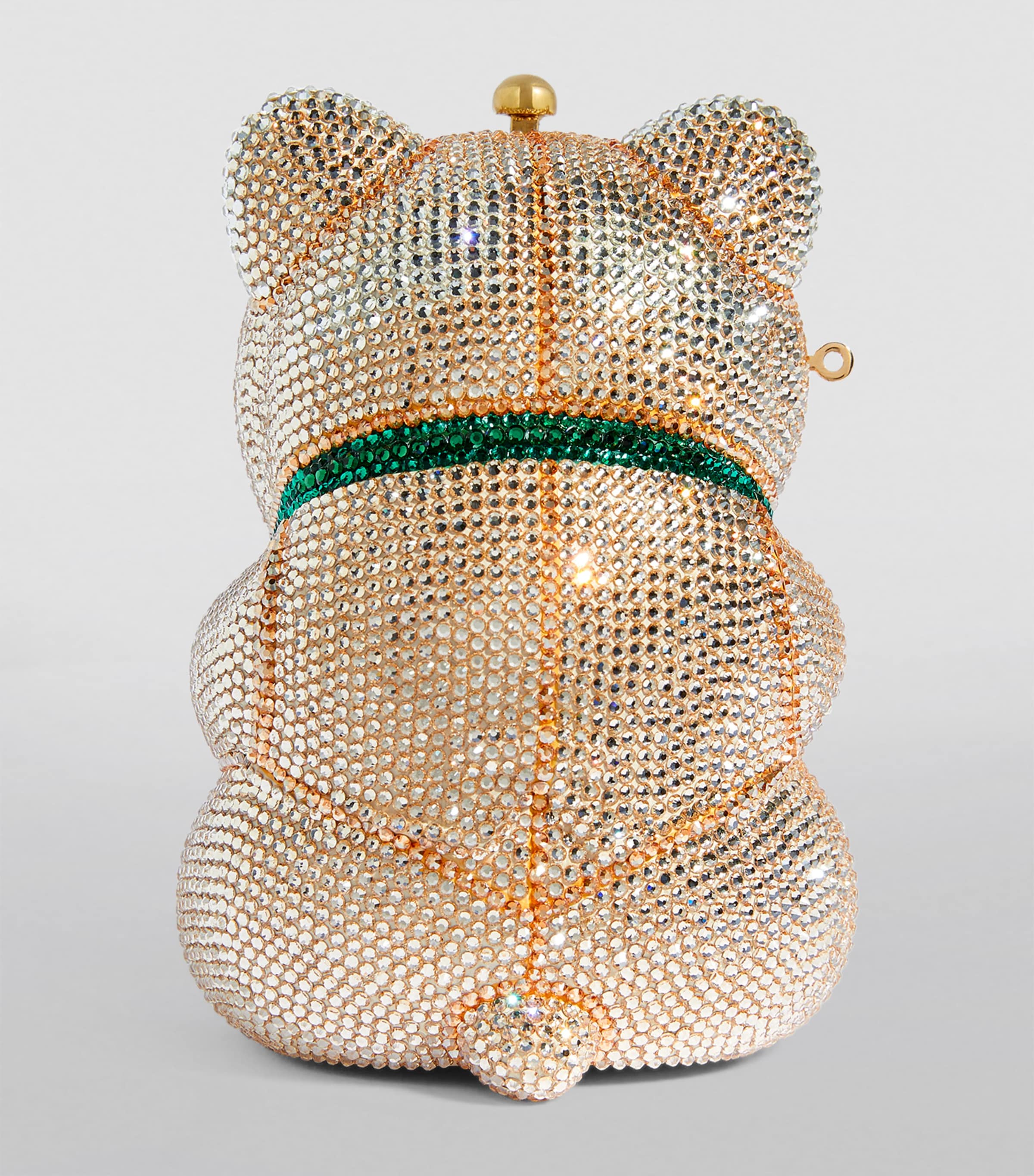 x Harrods EXCLUSIVE Bear Clutch Bag CHAMPAGNE PROSECCO Image 4