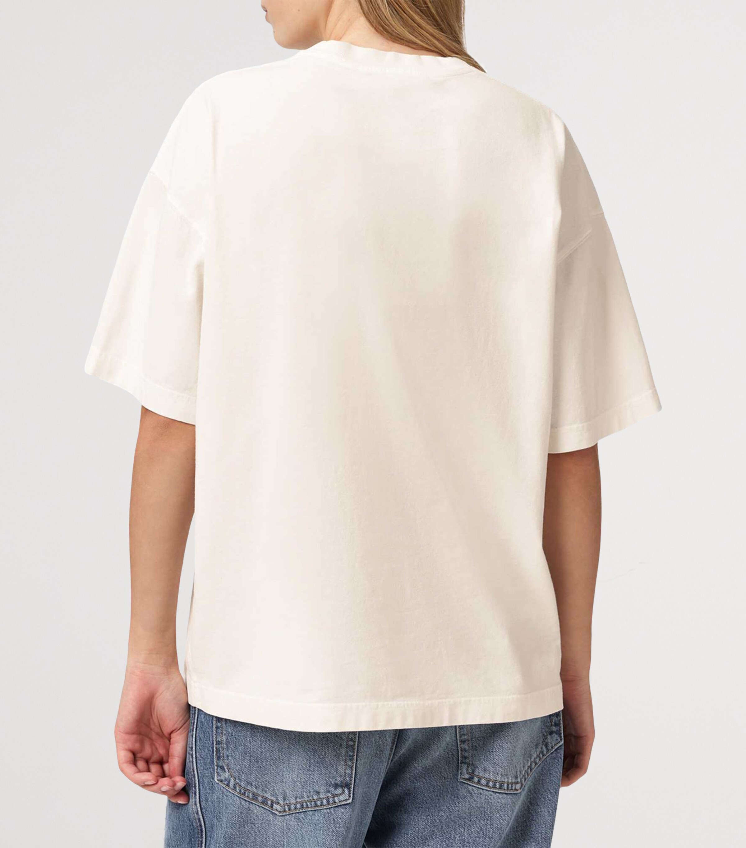 AllSaints Womens Organic Cotton Insignia Etta T-Shirt Mallow White Image 4