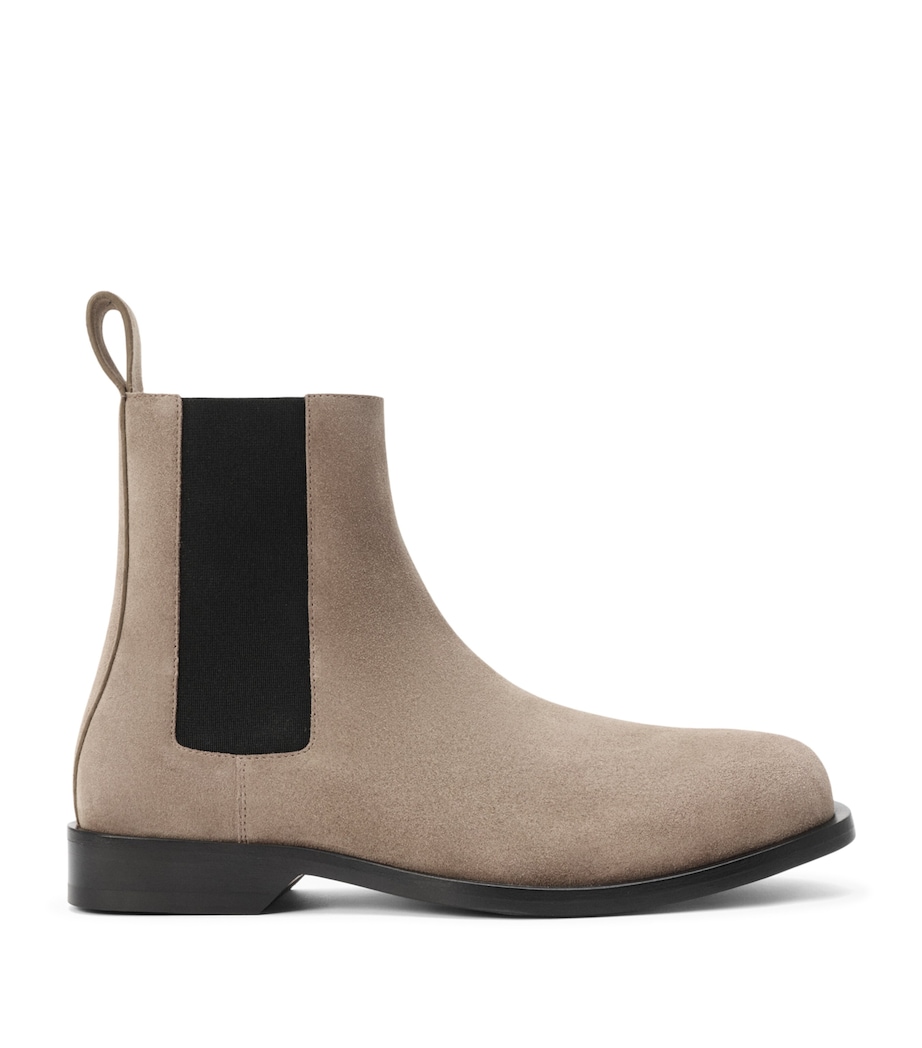 LOEWE Suede Bobine Chelsea Ankle Boots Hazelnut Image 1