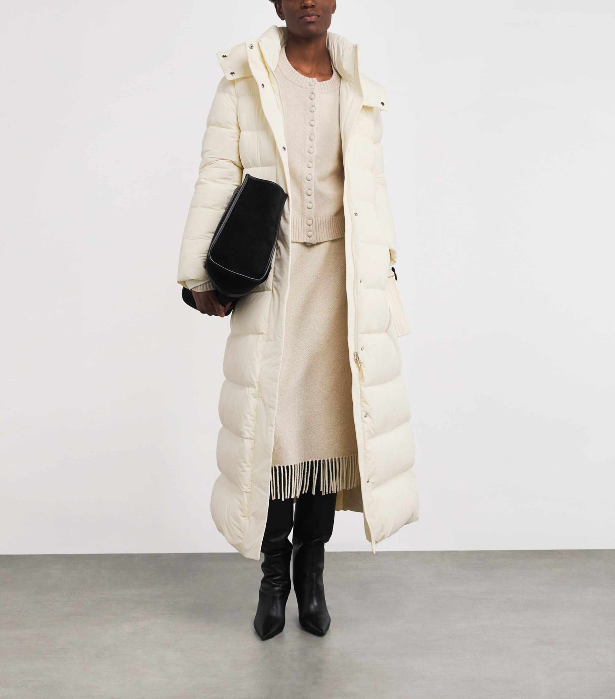 Calina-City Puffer Coat C0253 CREAM Image 2
