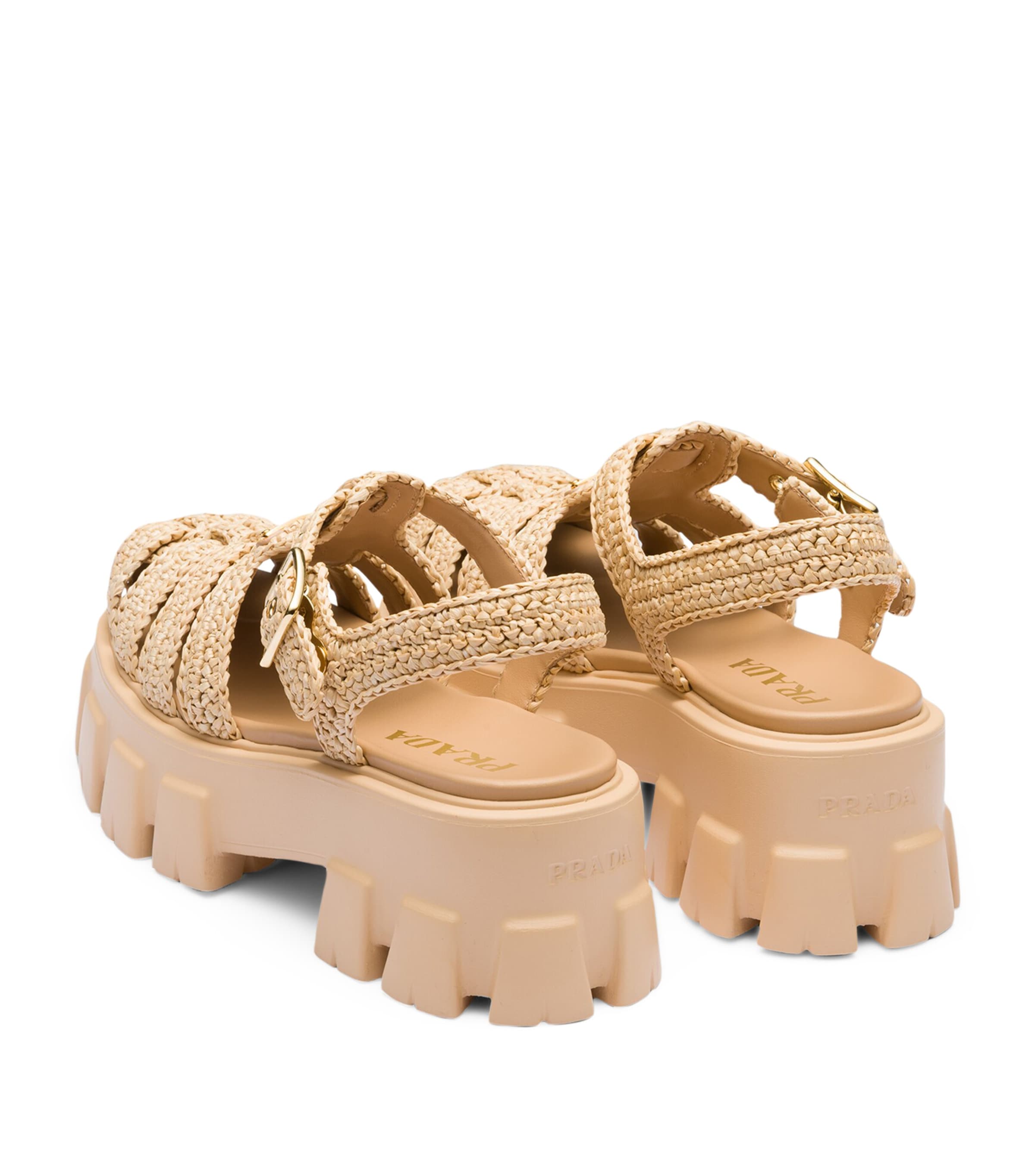 Crochet Platform Sandals 55 F0018 Image 3