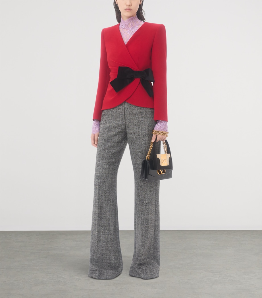 Virgin Wool Bow Blazer 9QK Image 5