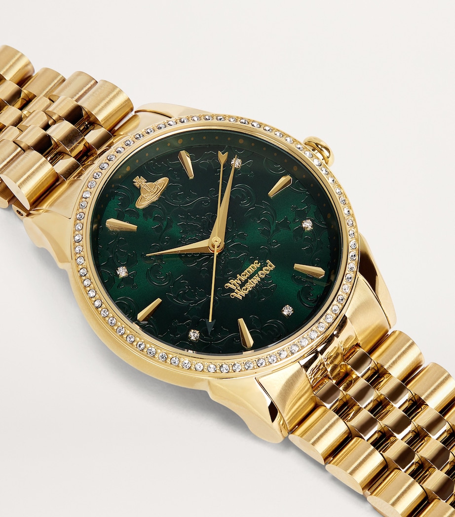 Vivienne Westwood Swarovski-Detail Wallace Watch 38mm Gold Image 4