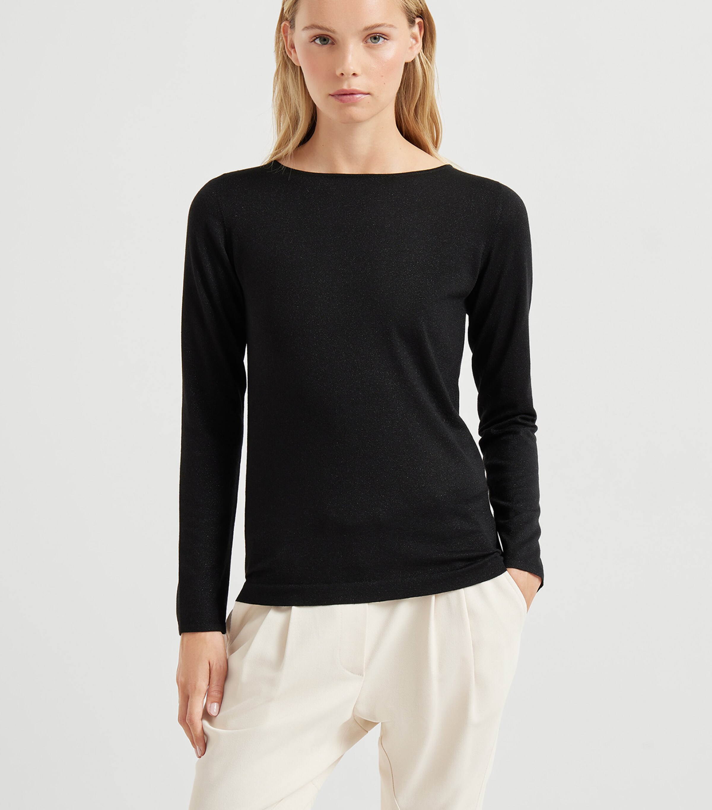 Brunello Cucinelli Womens Cashmere-Silk-Blend Sweater Image 2