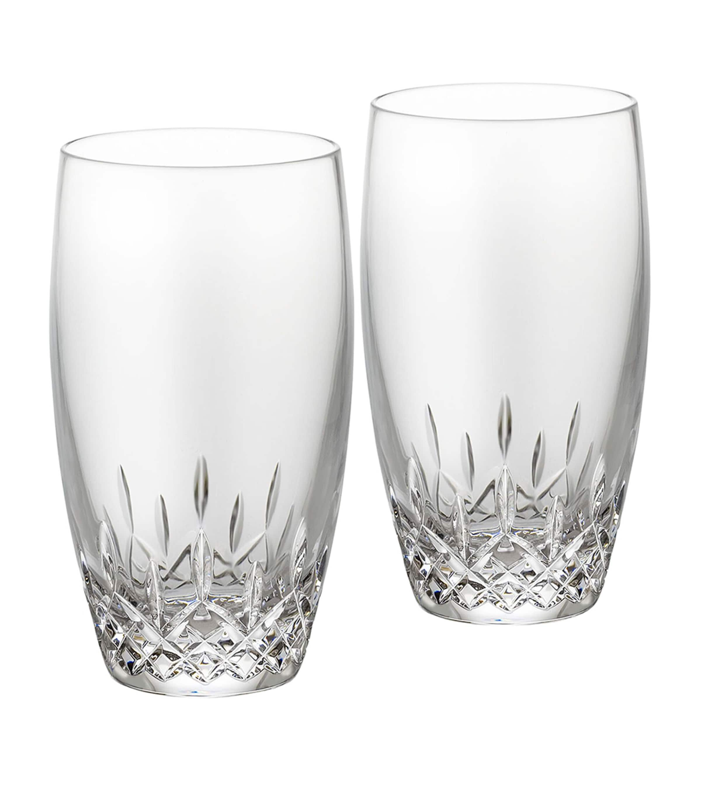 Shop Waterford Set Of 2 Lismore Essence Highball Glasses In Clear