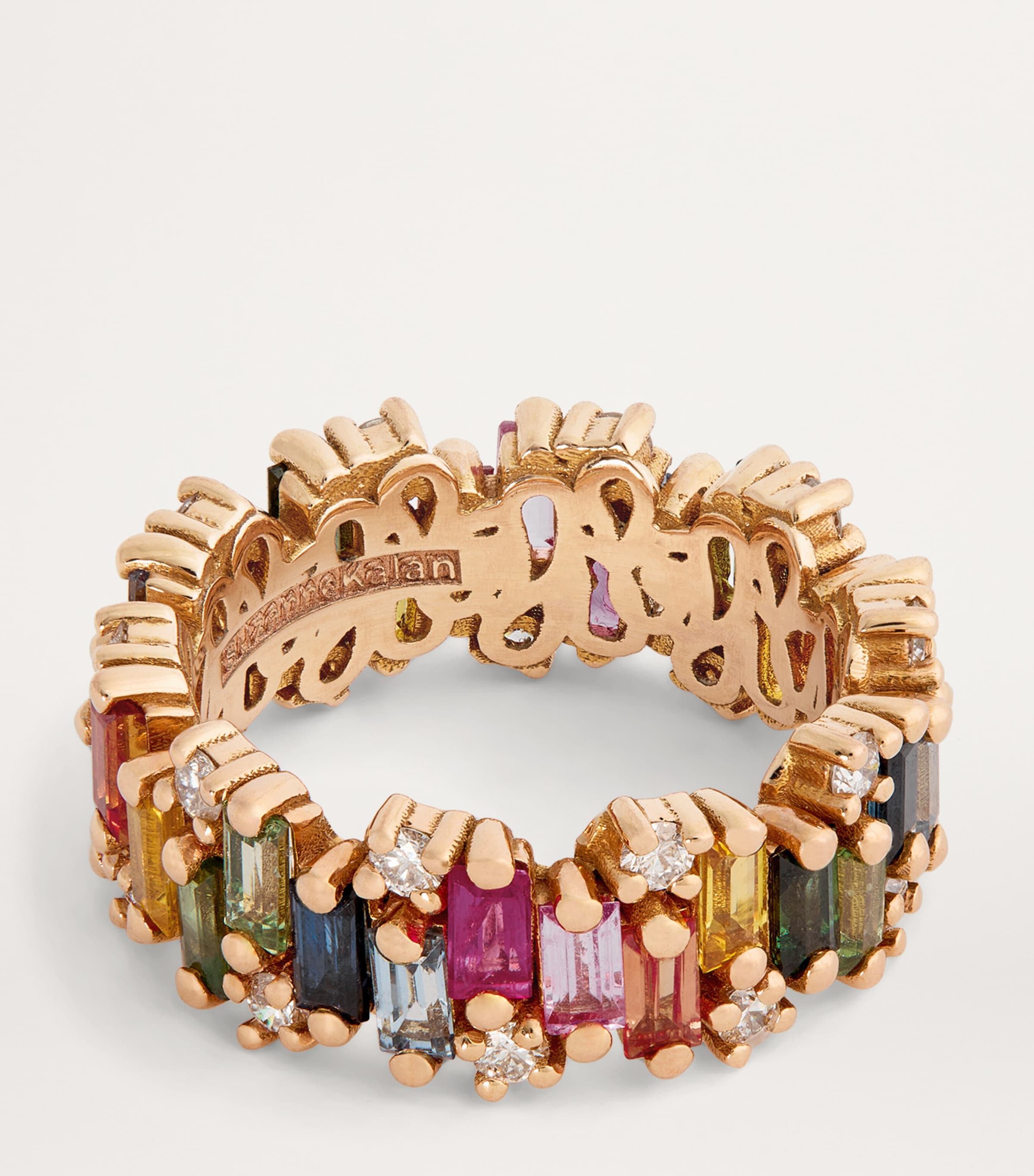 Rose Gold, Diamond and Sapphire Audrey Fireworks Ring (Size 6) 18K RG/RS Image 4