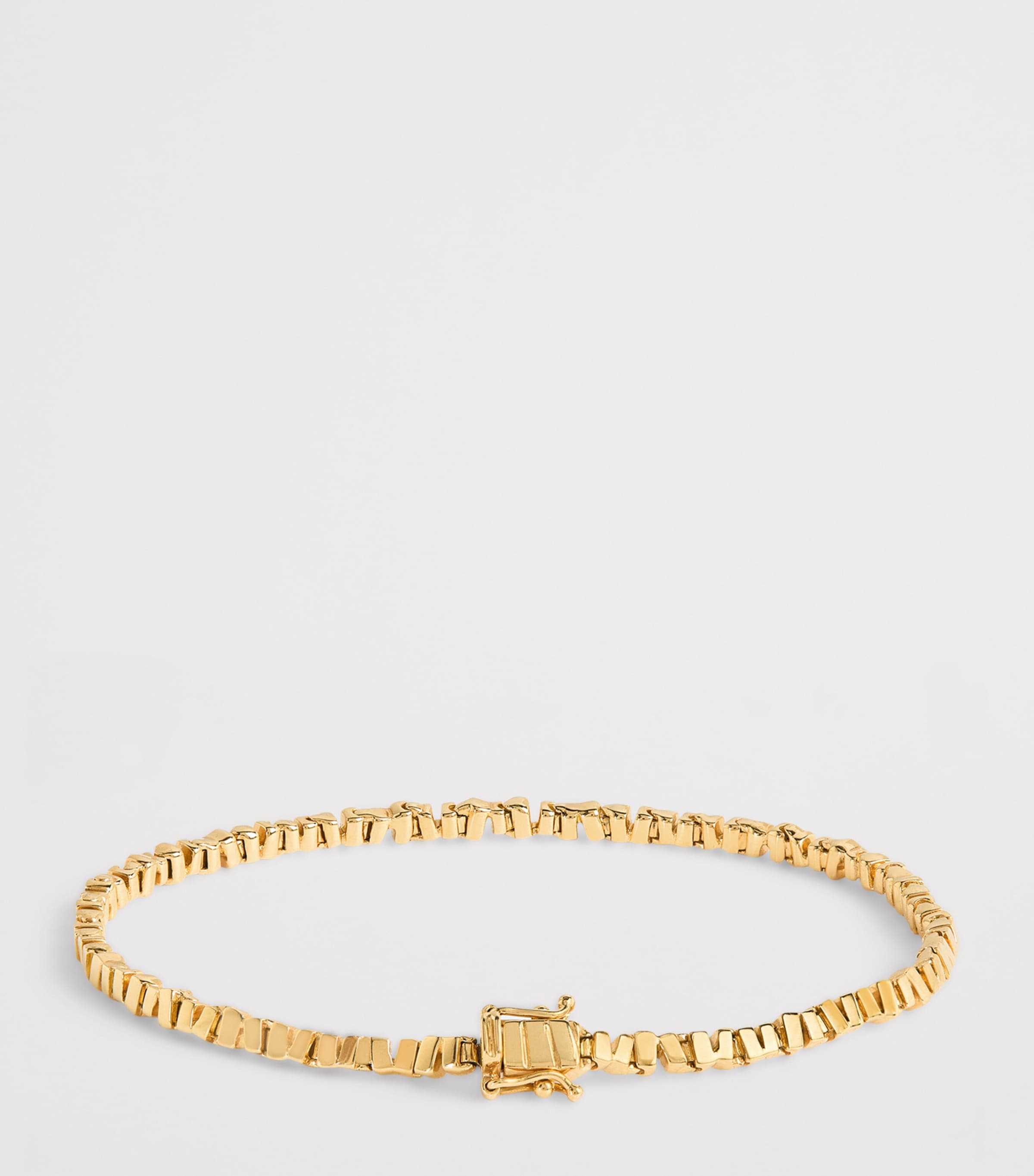 Suzanne Kalan Yellow Gold Golden Thin Tennis Bracelet Yg Image 3