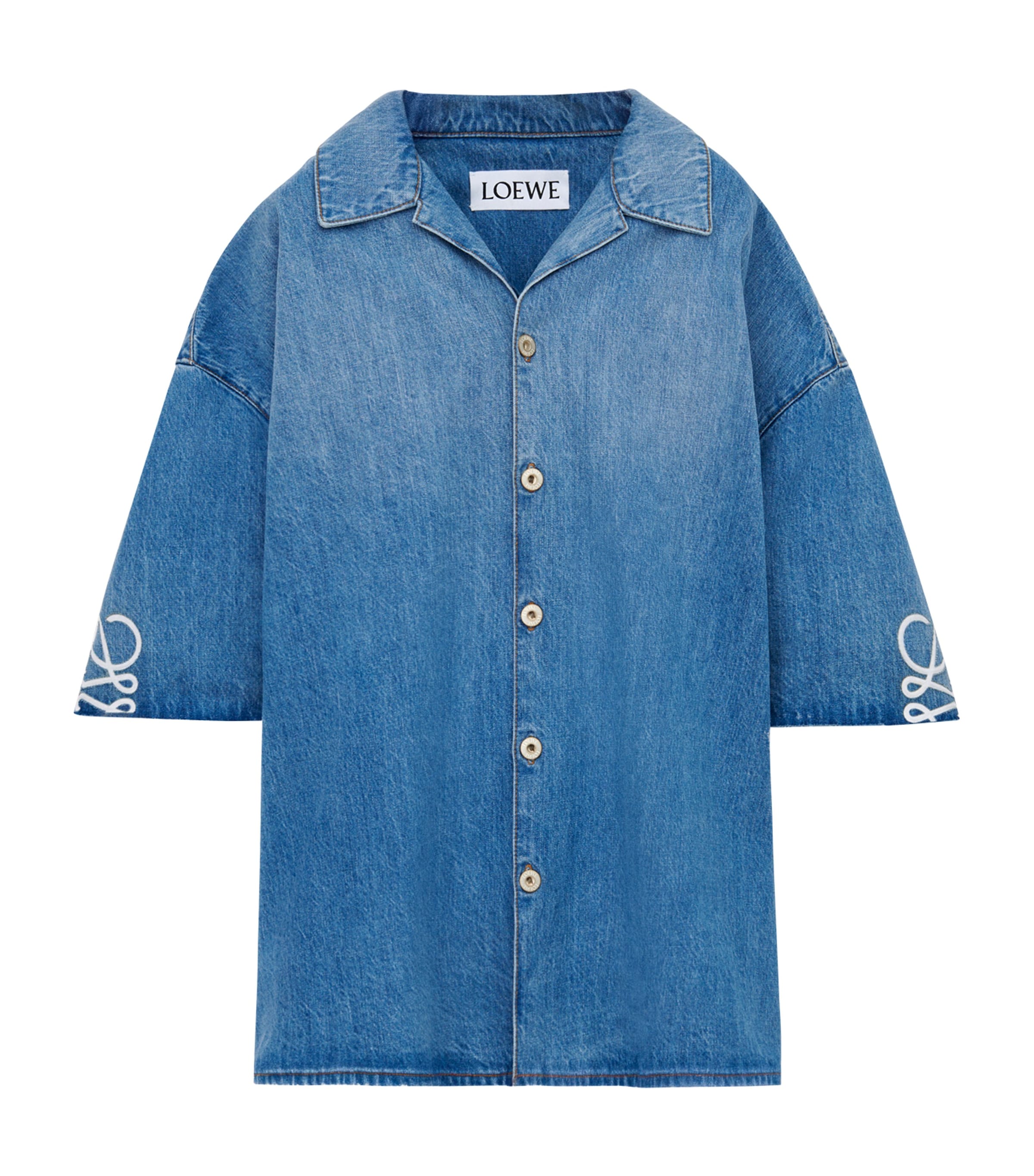 Anagram Denim Shirt WASHED DENIM Image 1