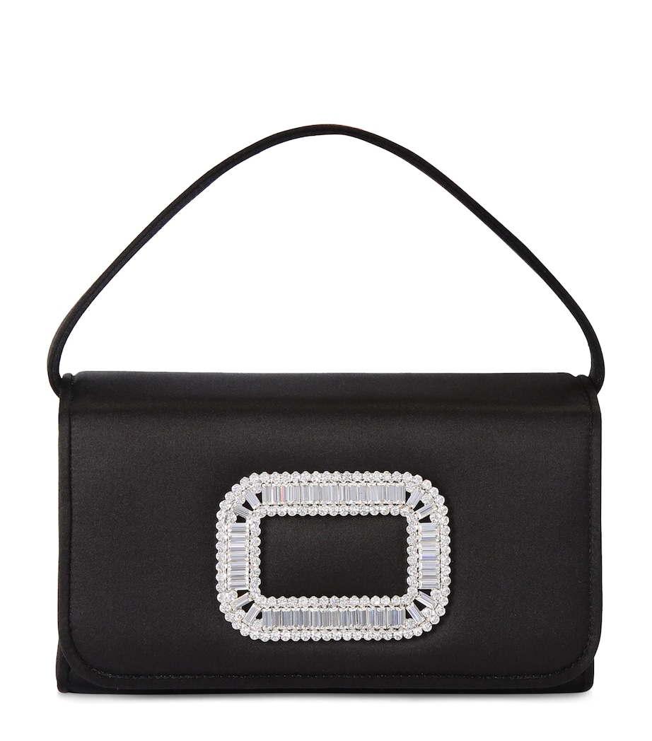 Micro Satin Pilgrim Top-Handle Bag BLACK Image 1