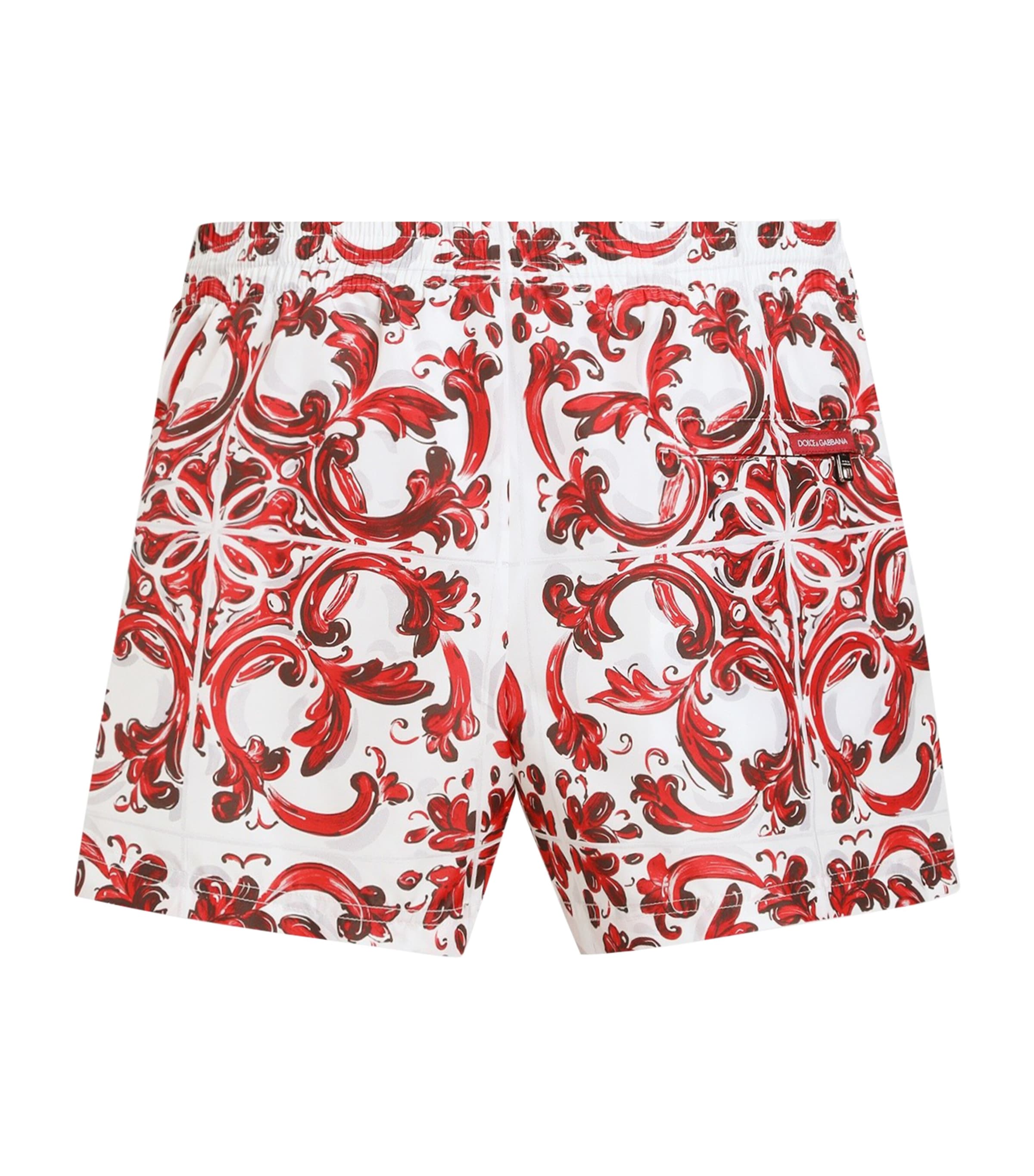 Dolce&Gabbana Mens Majolica Print Swim Shorts Maiolica Ru Image 3