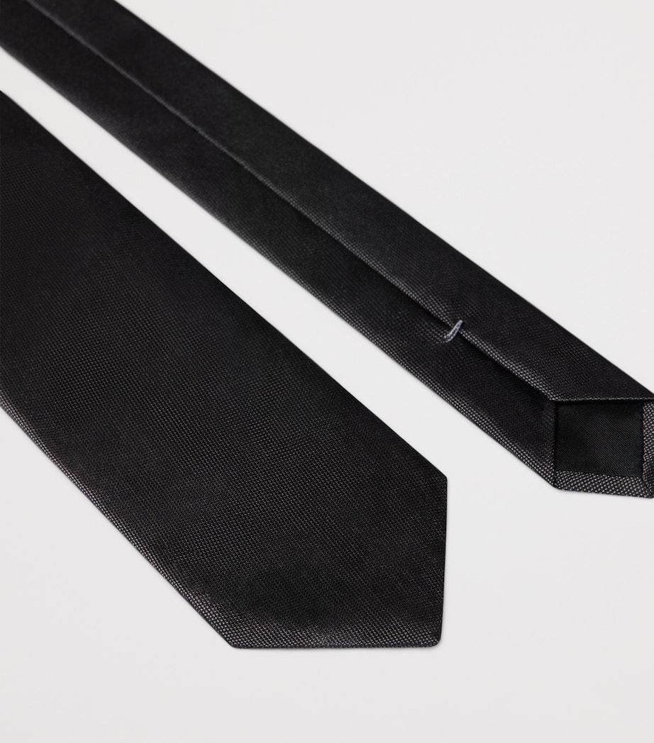 Silk Logo Tie MEDIUM GREY Image 2