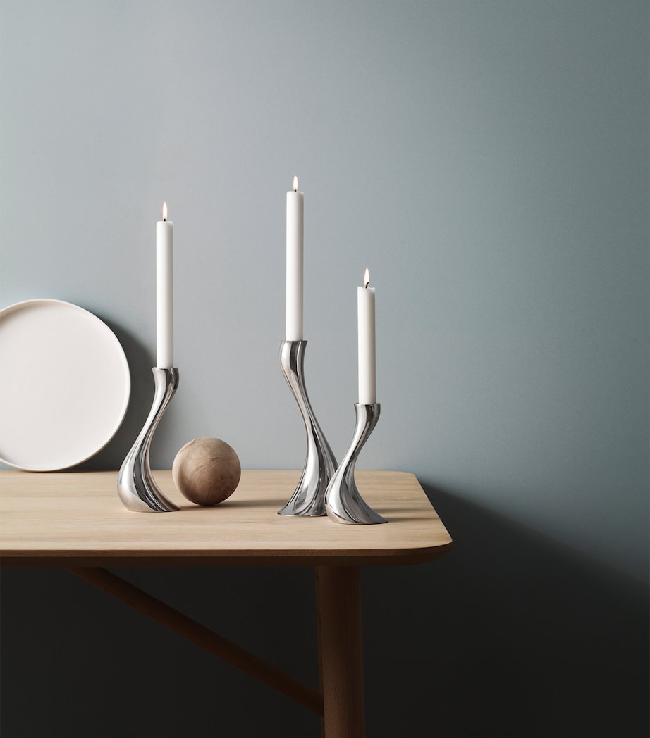 Cobra Candle Holder (Set of 3) SILVER Image 2