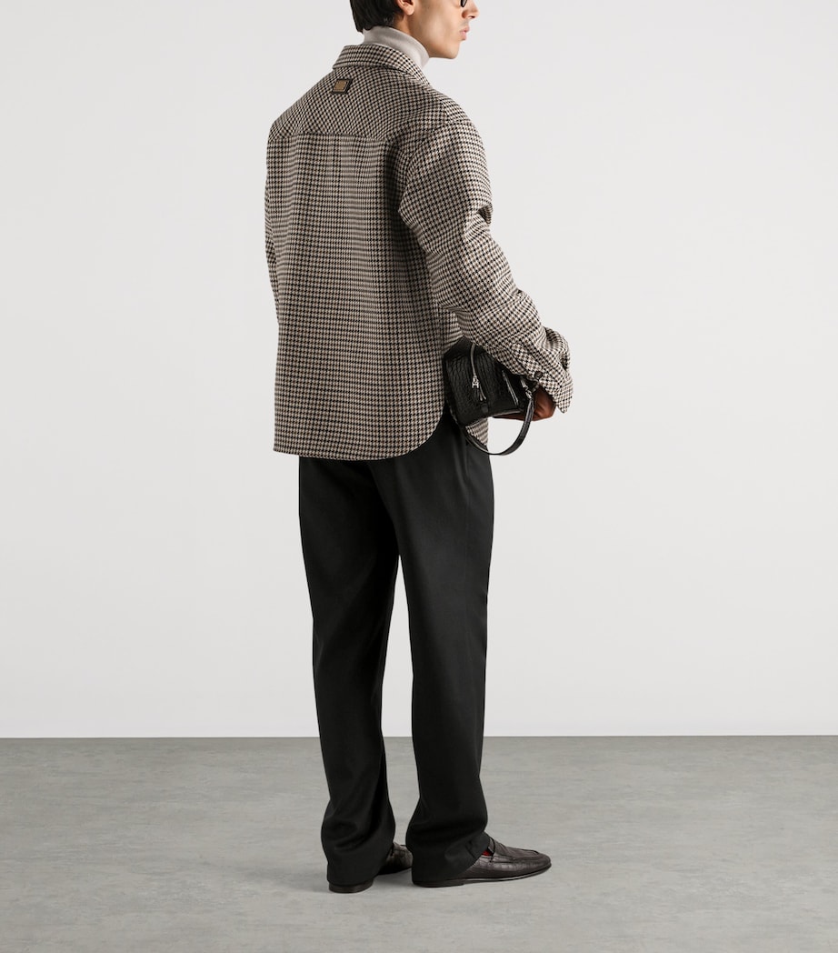 Dolce&Gabbana Mens Virgin Wool Houndstooth Jacket Fantasy (not Image 3