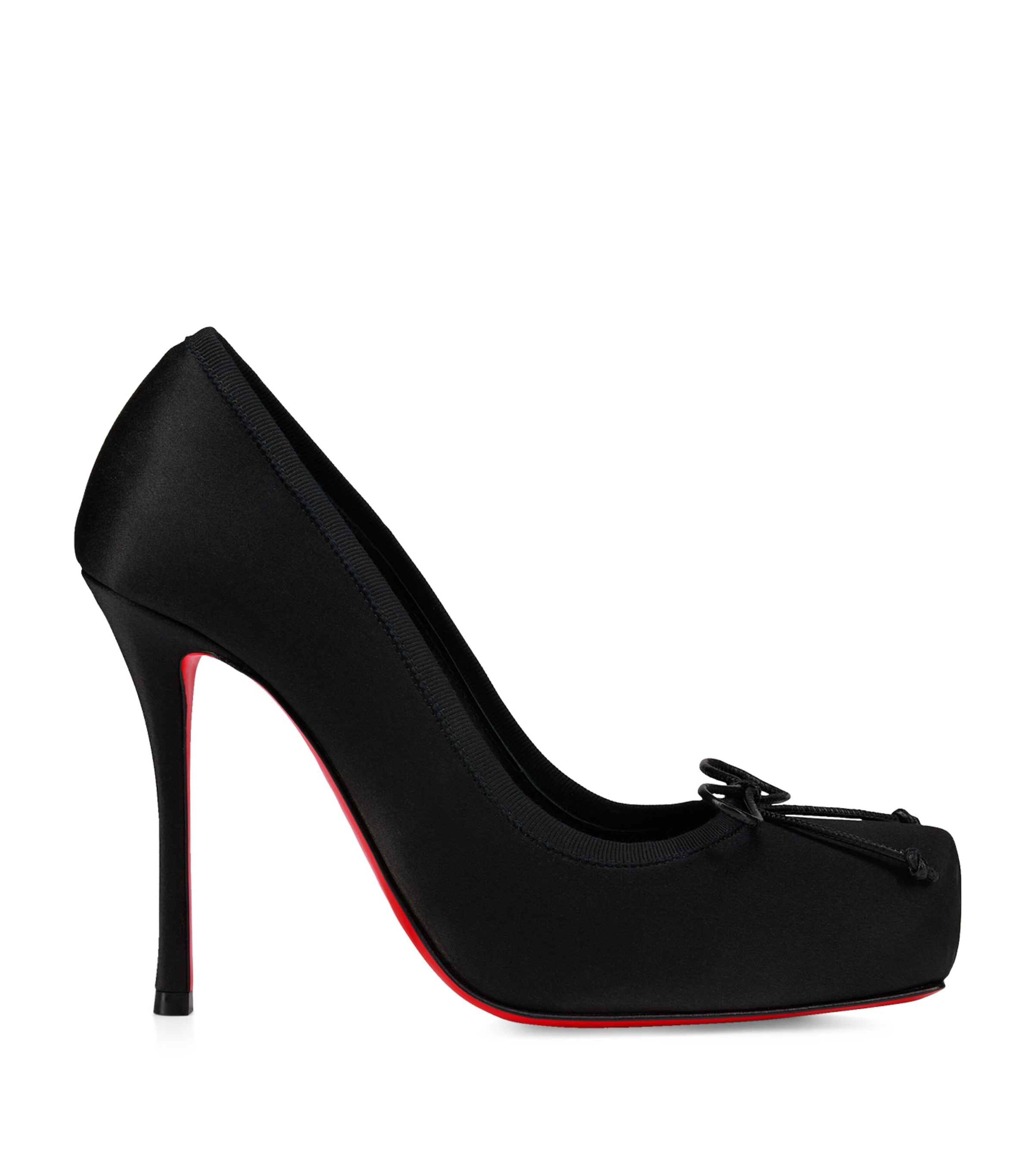 Christian Louboutin Cassia Nodo Leather Pumps 100 In Black