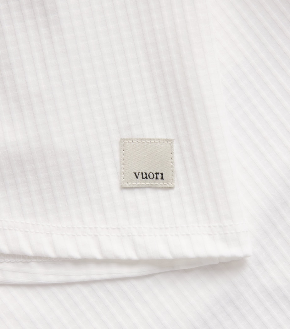 VUORI Womens Baseline Gingham Skirt White Image 6