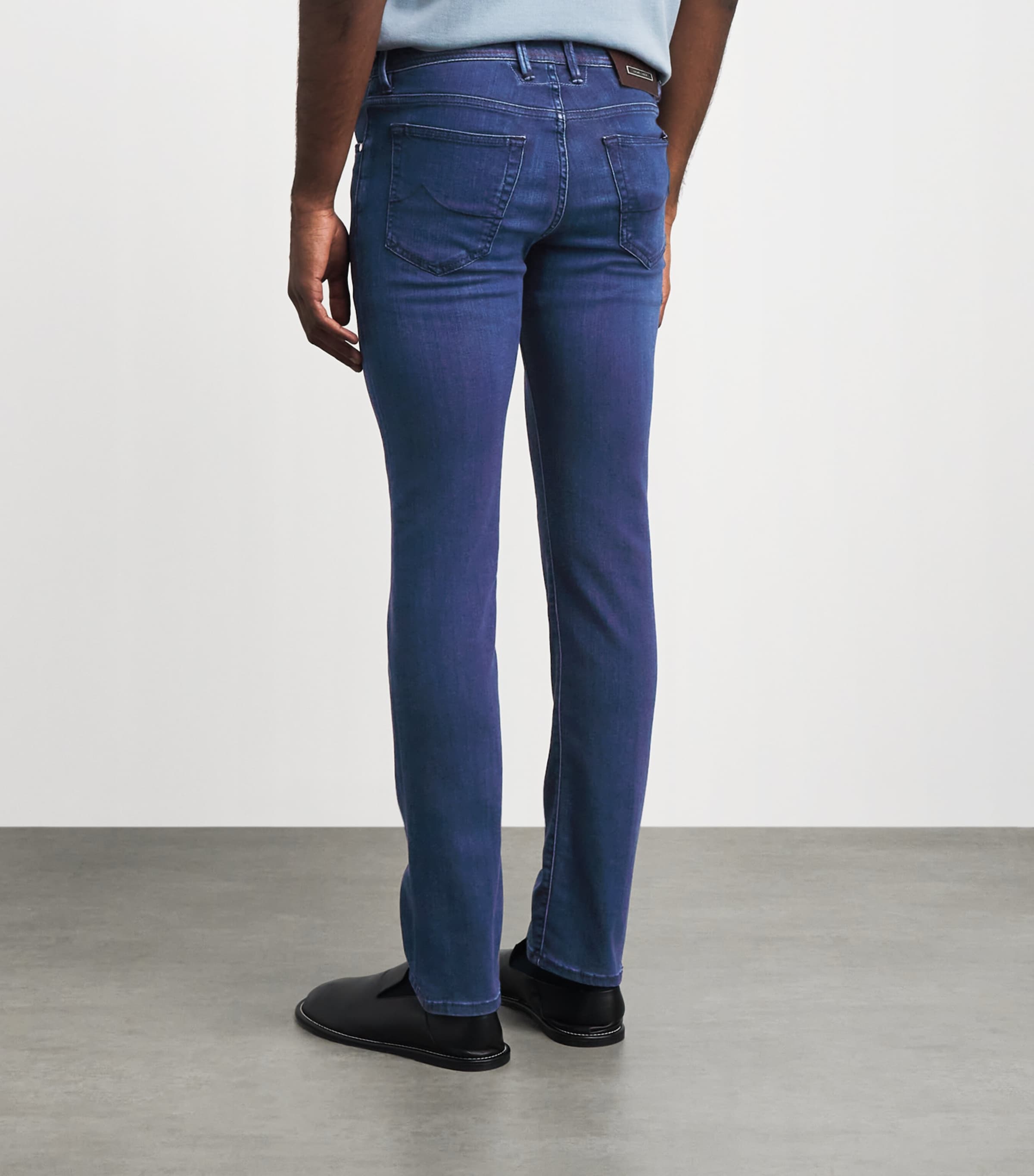 JACOB COHËN Mens Limited Edition Crocodile Skin-Patch Bard Slim Jeans Image 5