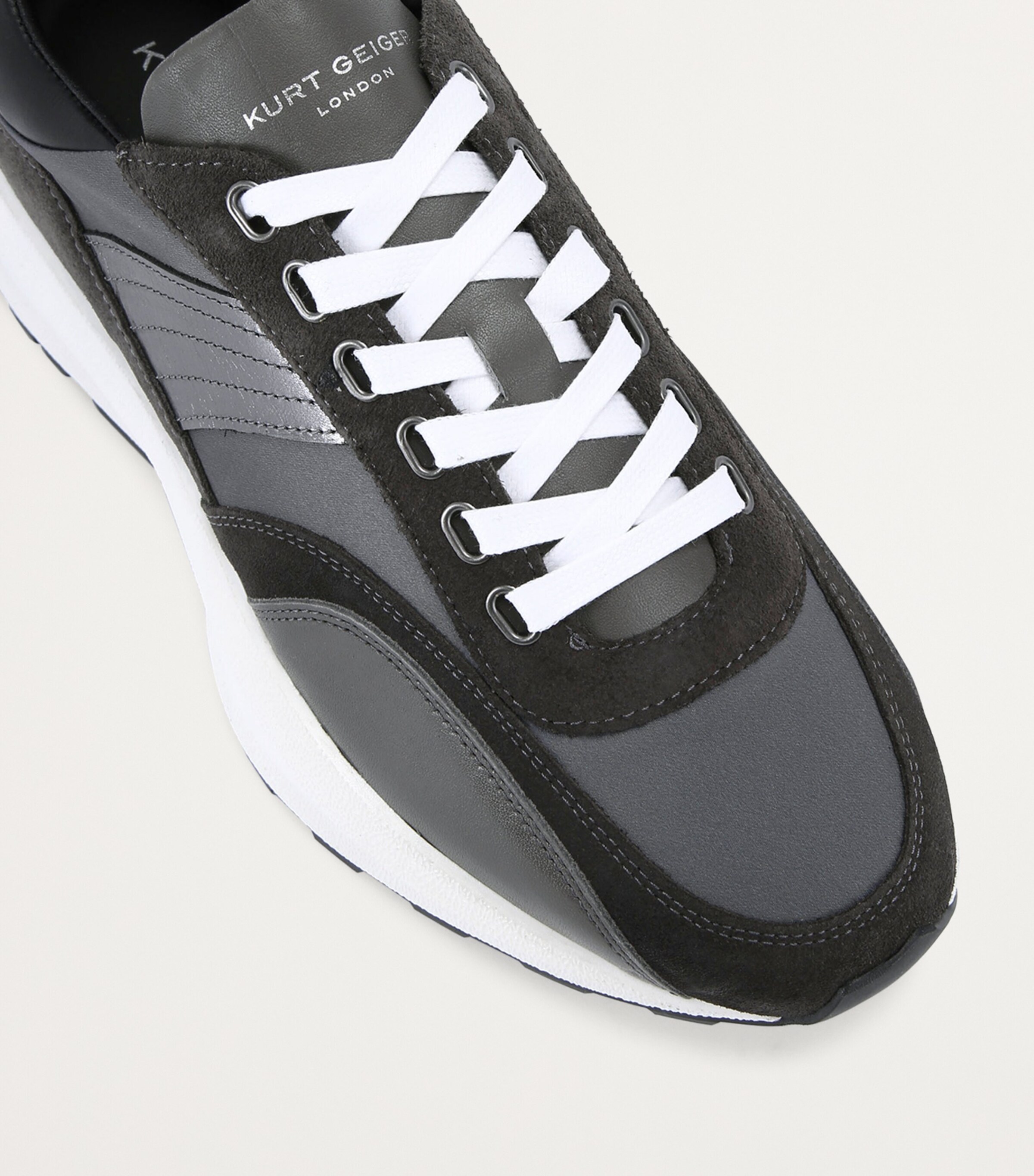 Kurt Geiger London Two-Tone Gaspar Sneakers Grey Image 2