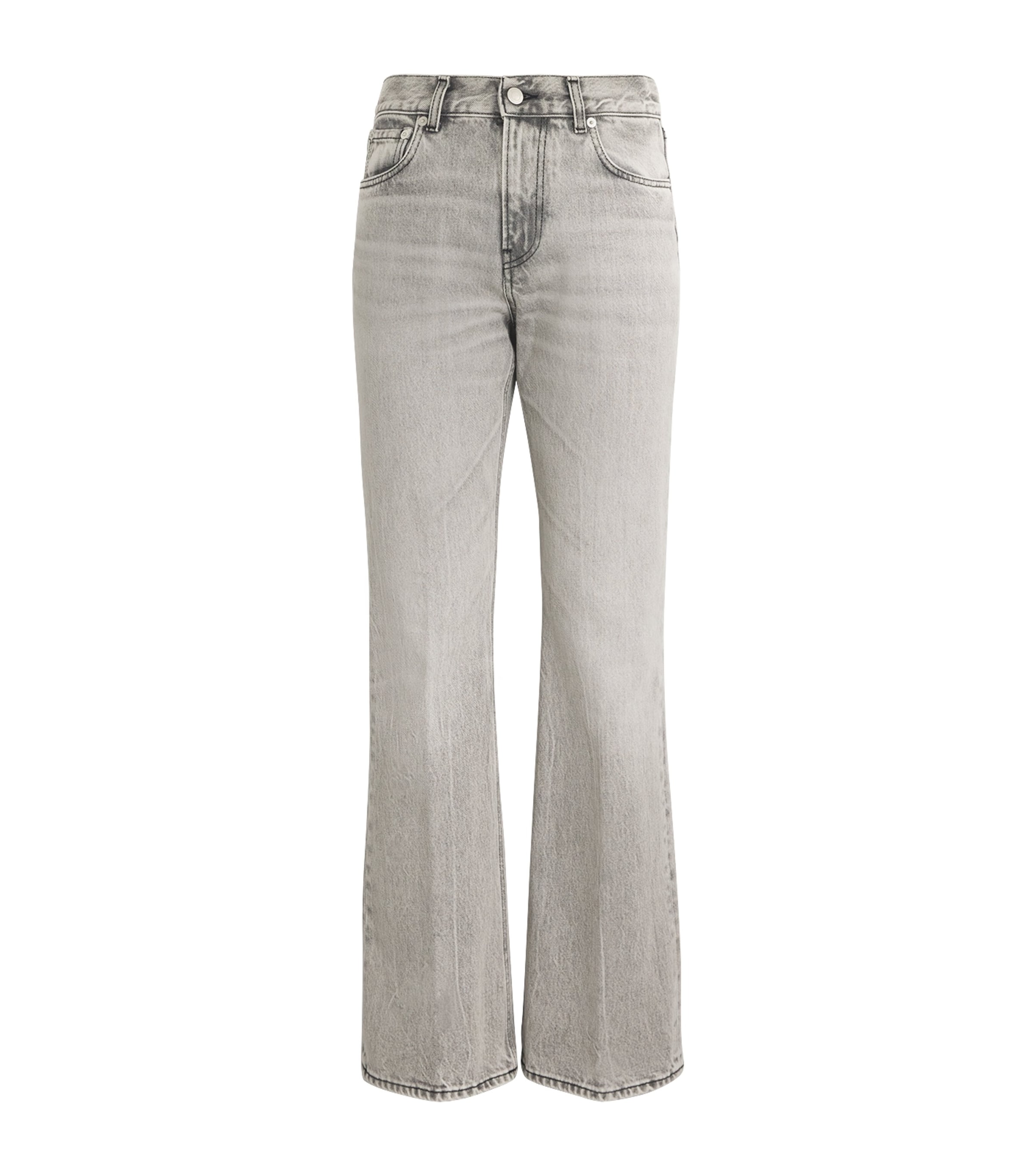 デニム・ジーパン HAIKURE FLORA FLARED JEANS IN DENIM HAIKURE Flora printed mid-rise flared jeans | NET-A-PORTER