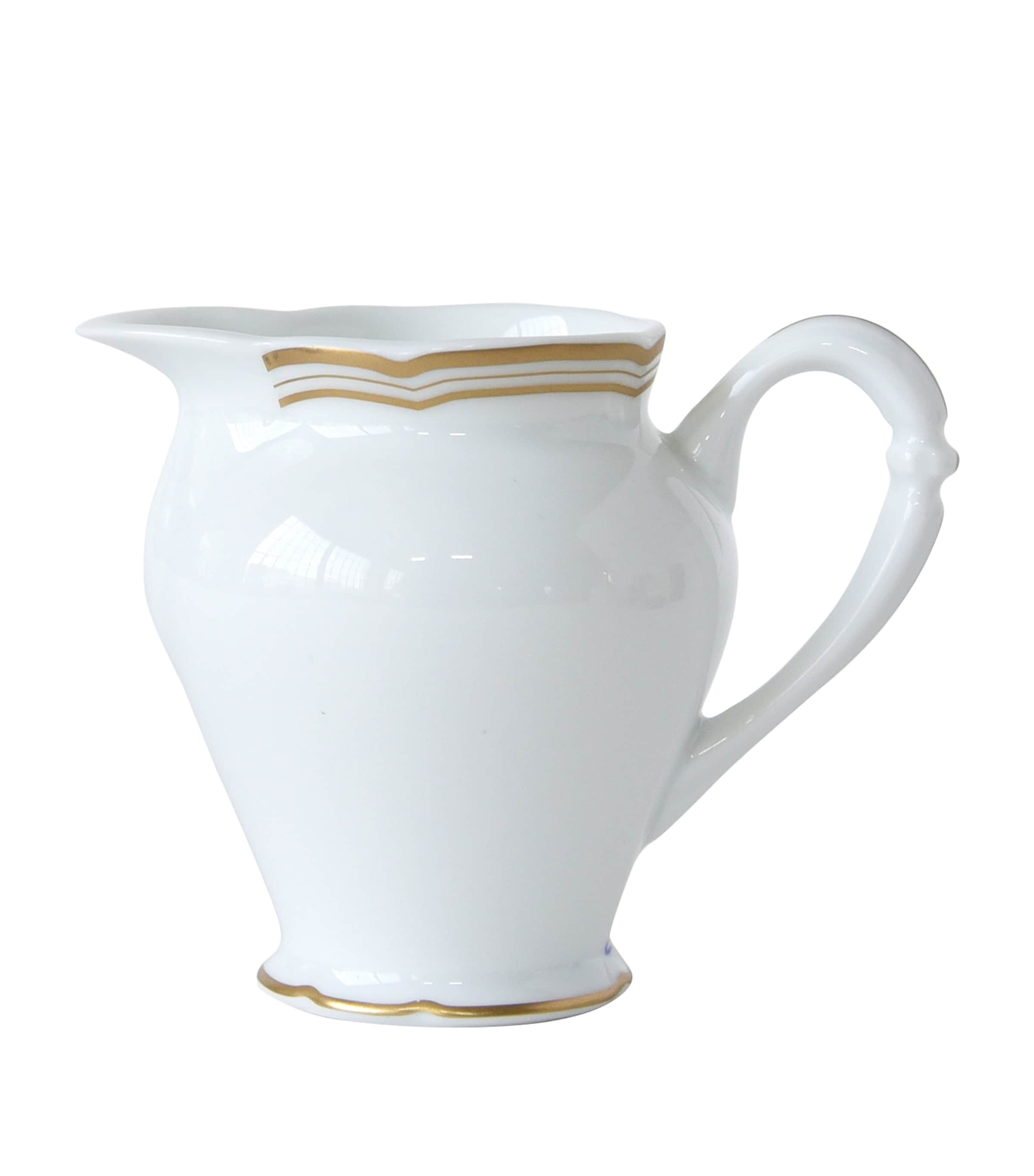 Bernardaud Porcelain Pompadour Cream Jug In Gold