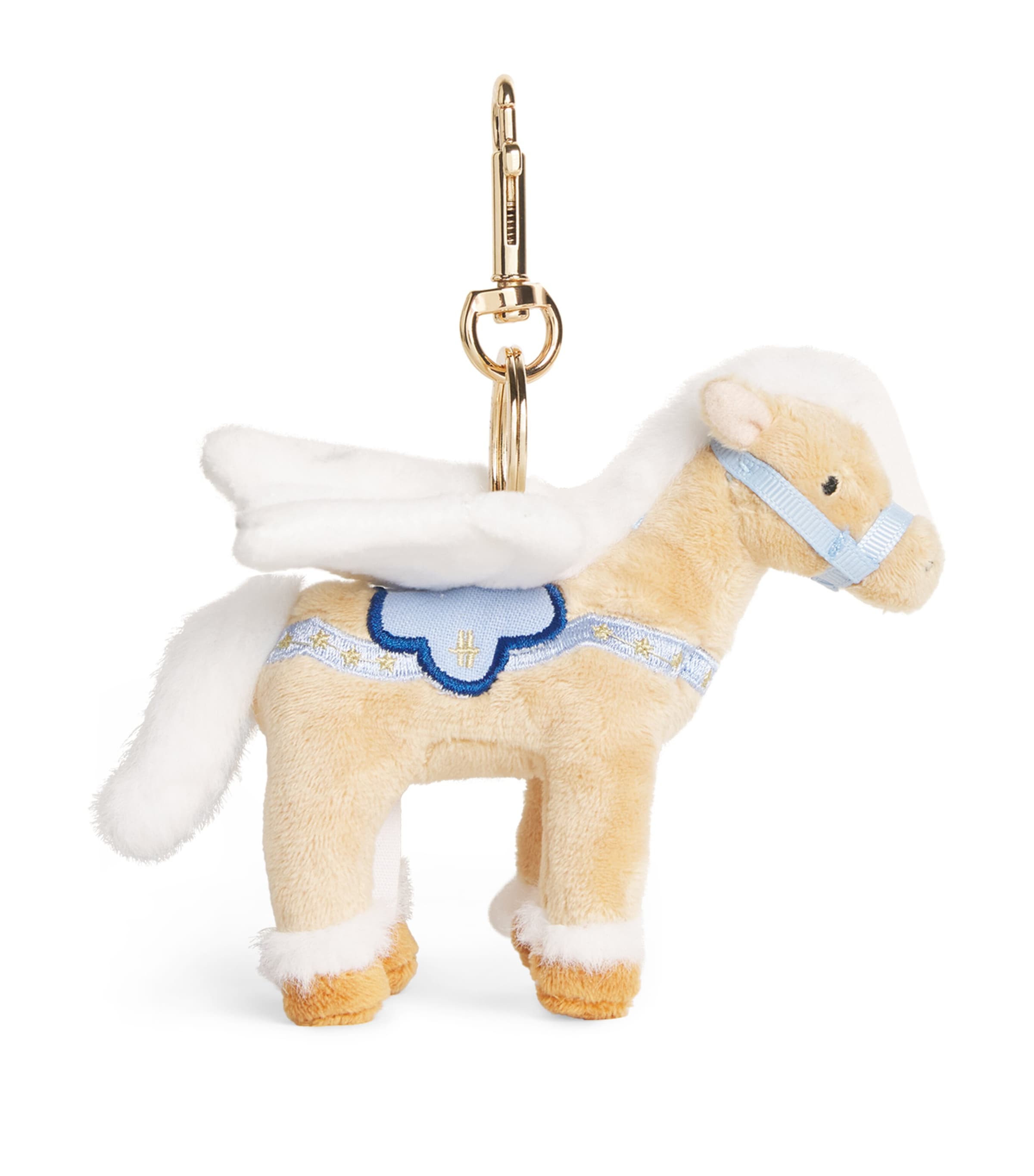 Harrods Pegasus Keyring In Neutral
