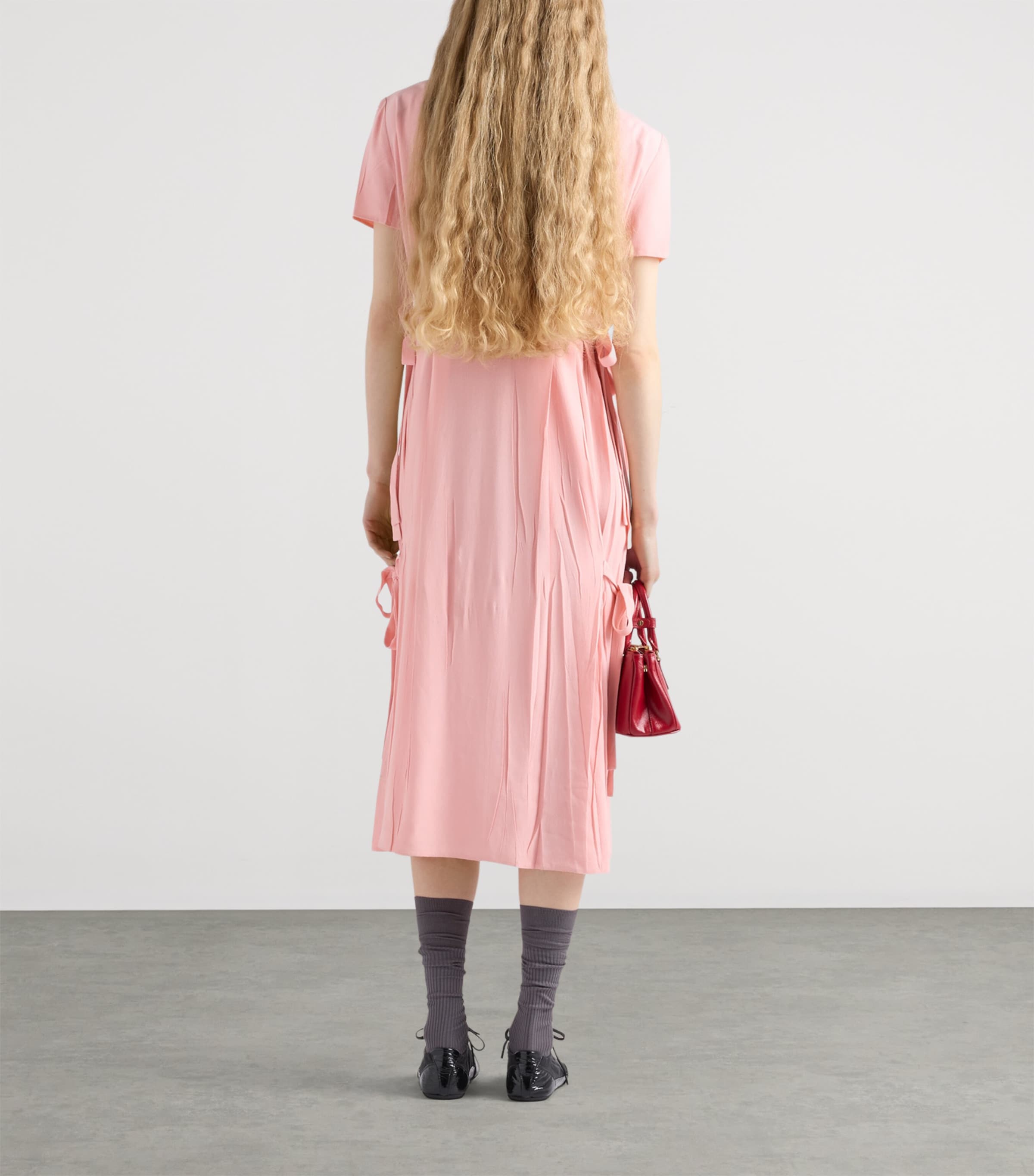 Crepe Embellished Midi Dress F0028 Image 5