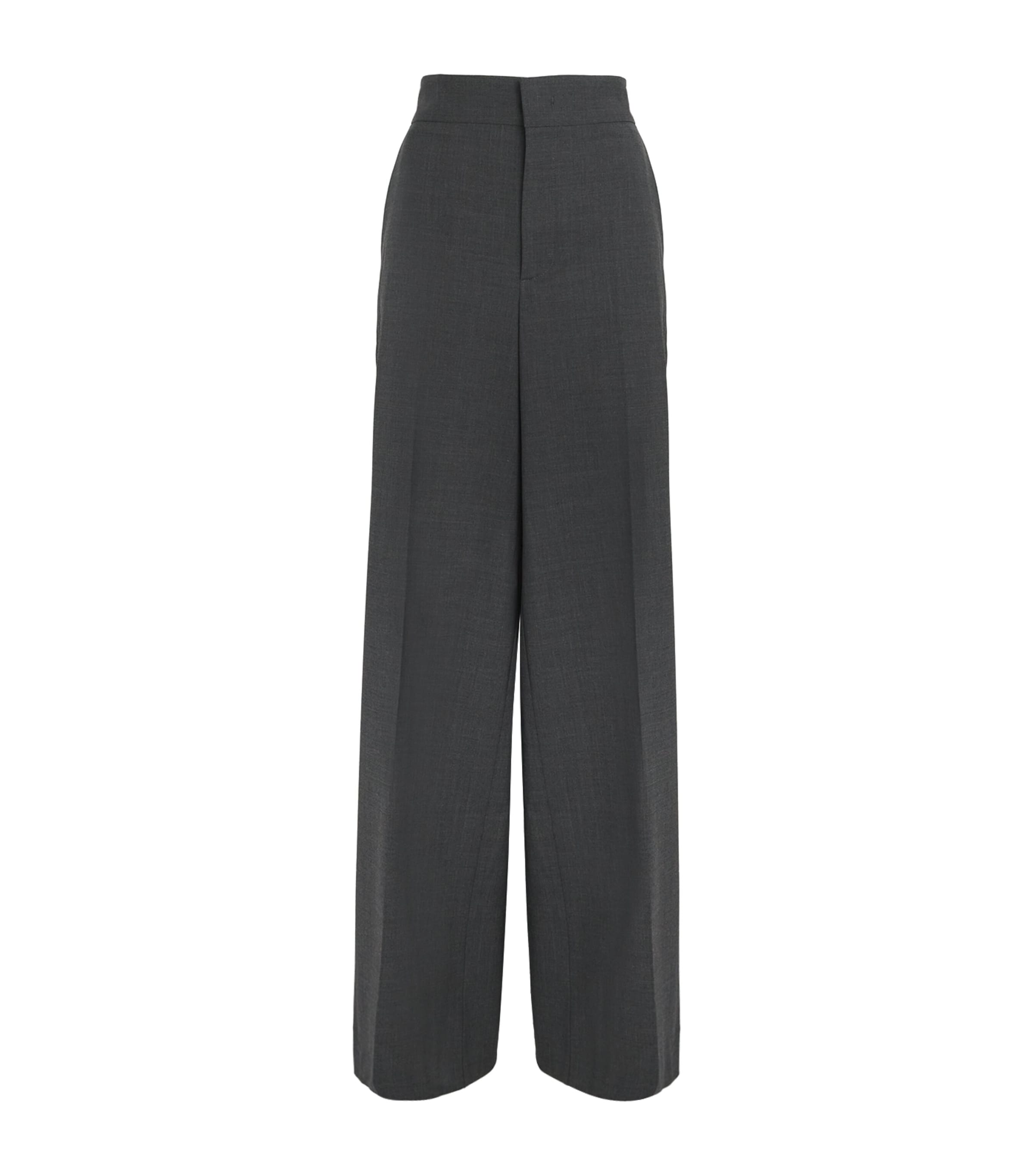 Sasuphi Stretch-virgin Wool Petra Trousers In Gray