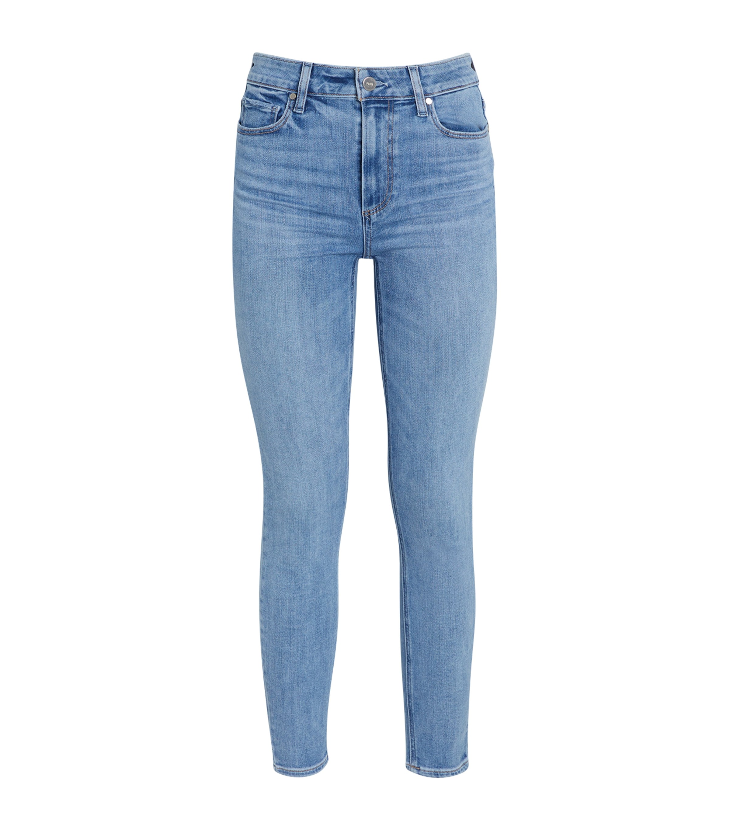 Shop Paige Hoxton Skinny Jeans In Blue