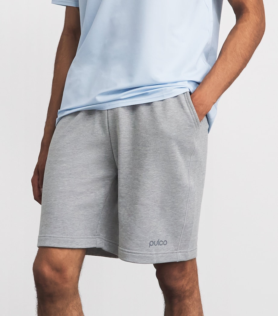 Pulco Studios Mens Relaxed Shorts Grey Marl Image 3