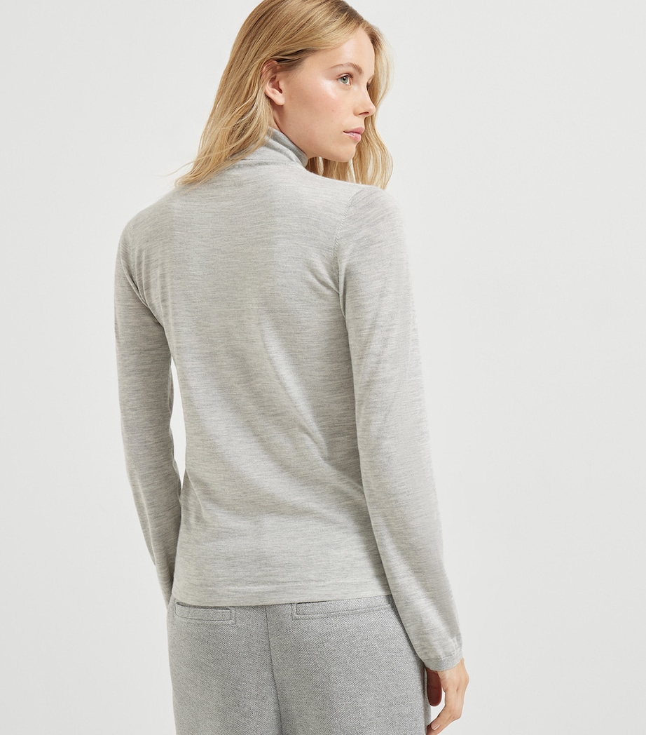 Cashmere-Silk Rollneck Sweater C072 Image 3