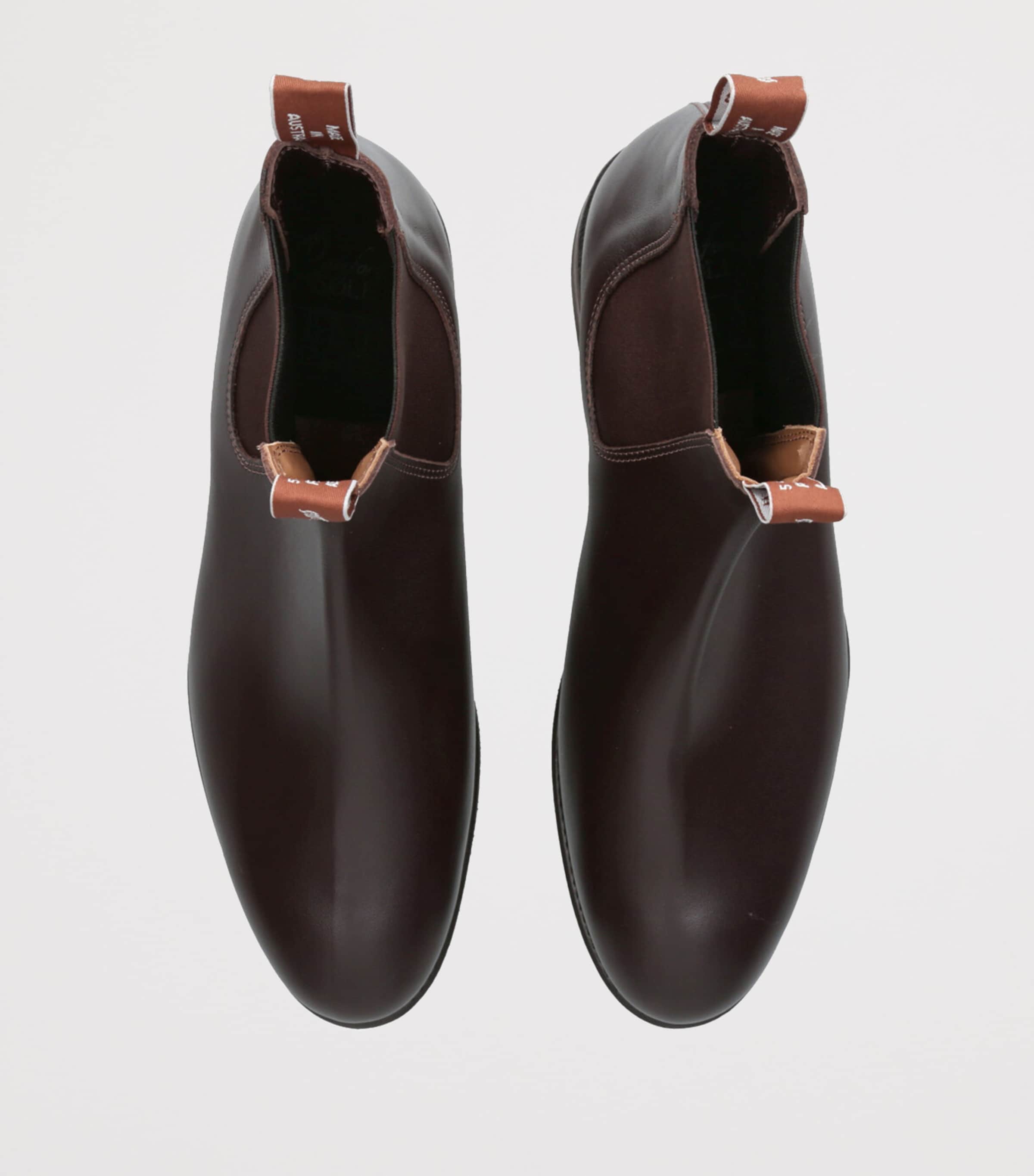 Leather Comfort Turnout Ankle Boots DARK BROWN Image 4