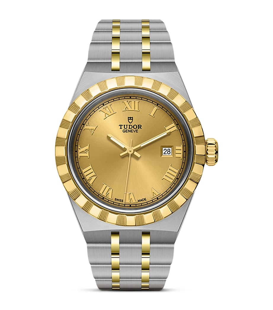 Royal Stainless Steel and Yellow Gold Watch 28mm GOLD Image 1