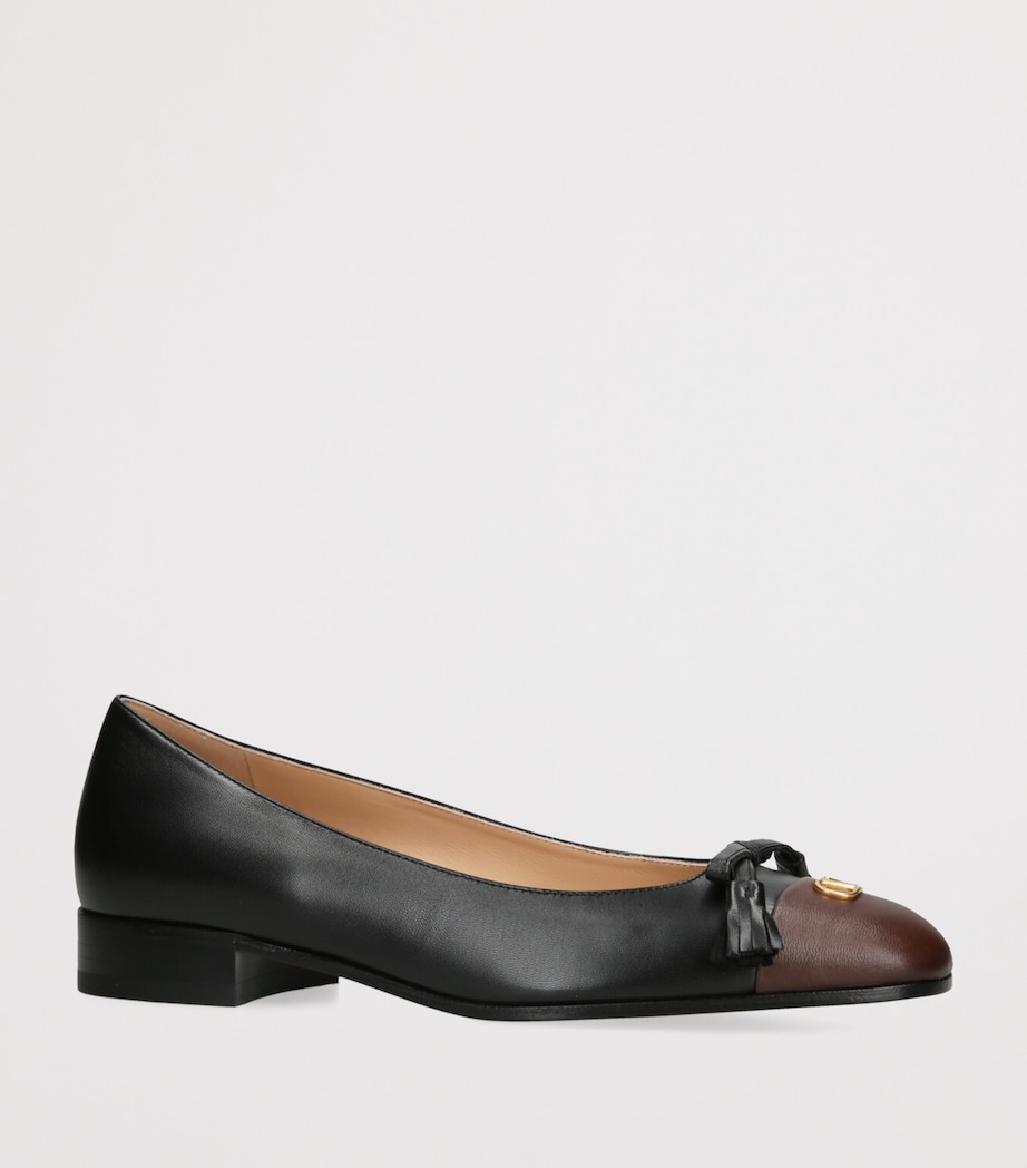 Leather Valet Du Roi Ballet Flats BLACK/COMB Image 3