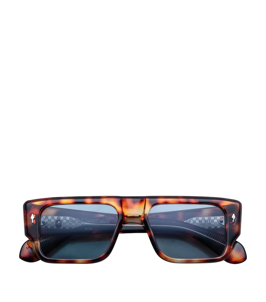 Jacques Marie Mage Tortoiseshell Devoto Rectangle Sunglasses Leopard Image 1