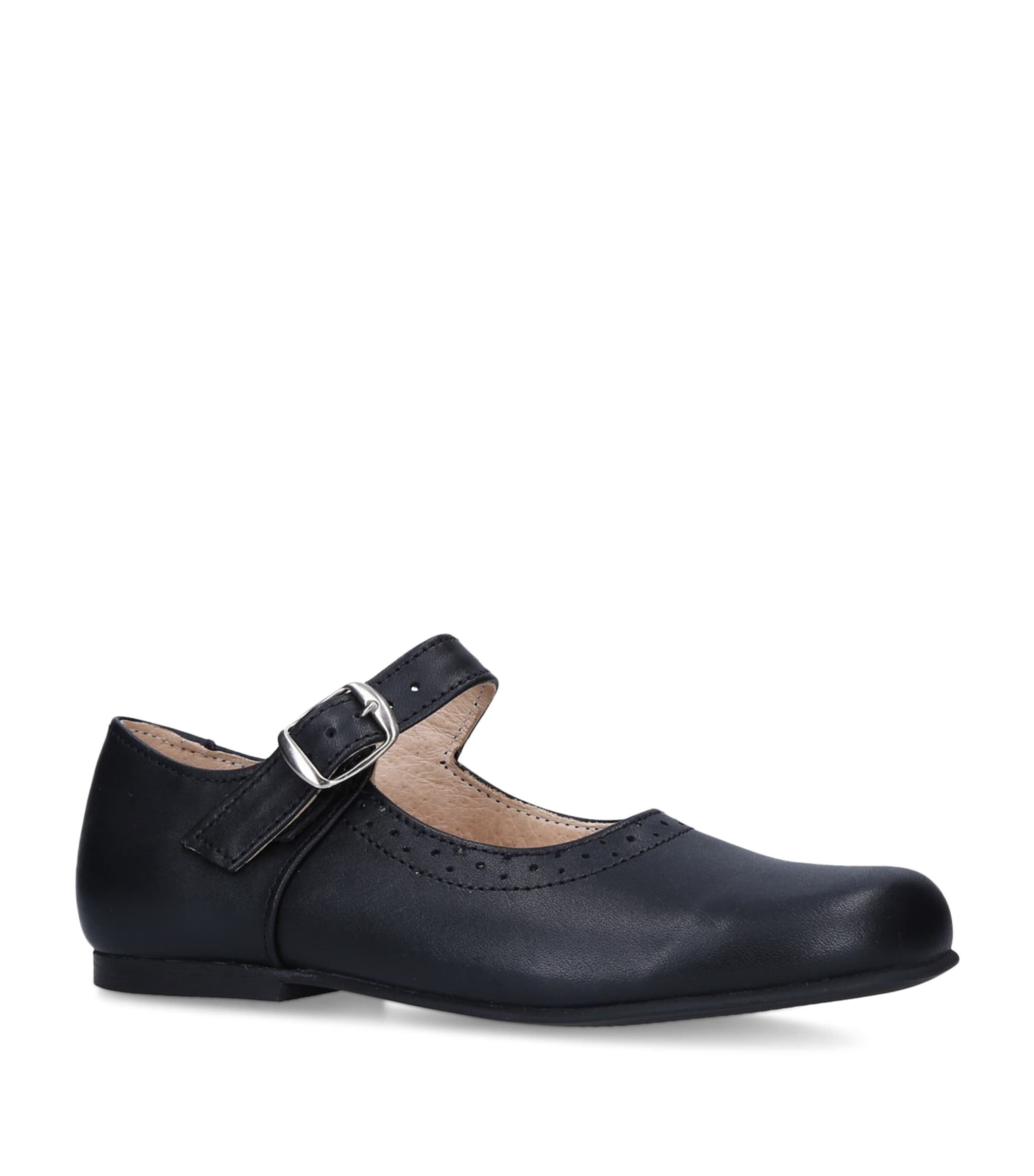 papouelli Leather Millie Flats | Girls Shoes | Flats | School Shoes