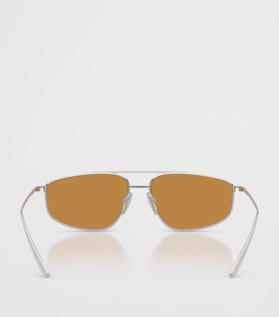 Metal Rectangular Sunglasses 1BC50P Image 4