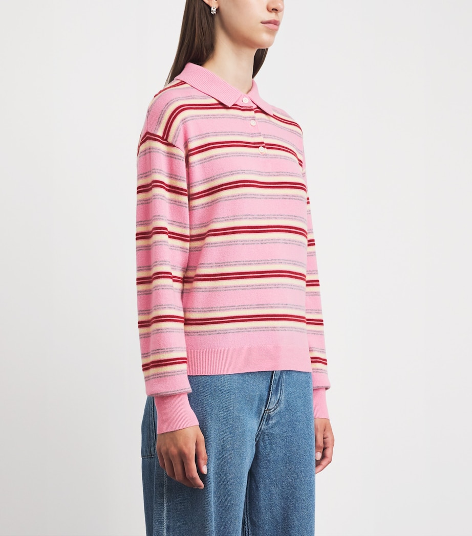 Guest In Residence Womens Cashmere Collegiate Stripe Sweater Sprinkle Combo Sprco Image 4