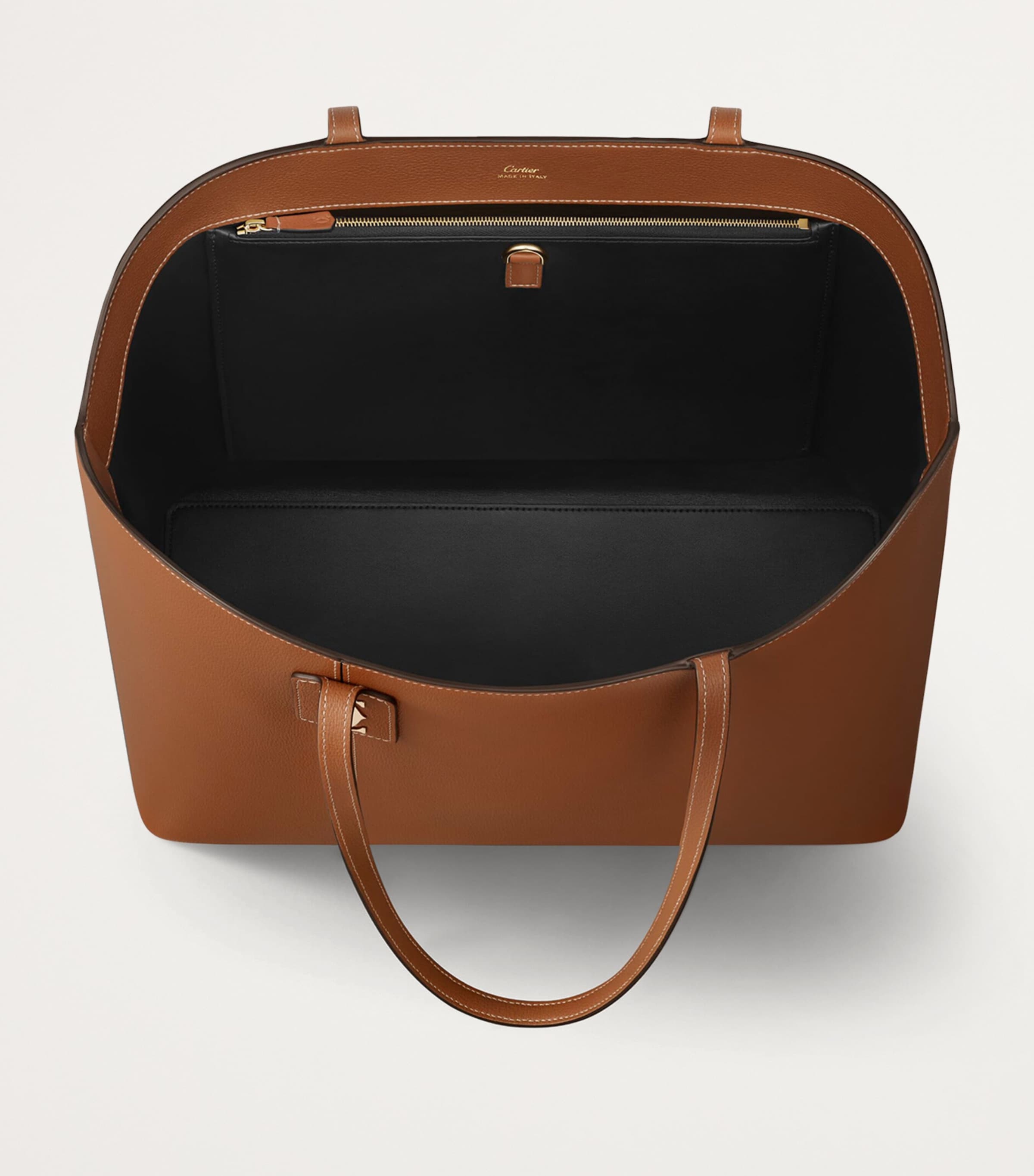 Calfskin C de Cartier Tote Bag CARAMEL Image 3