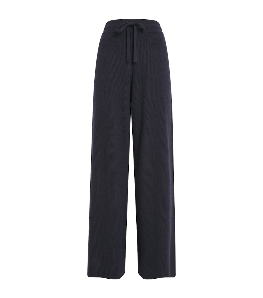 Cashmere Wide-Leg Beau Trousers NAVY Image 1