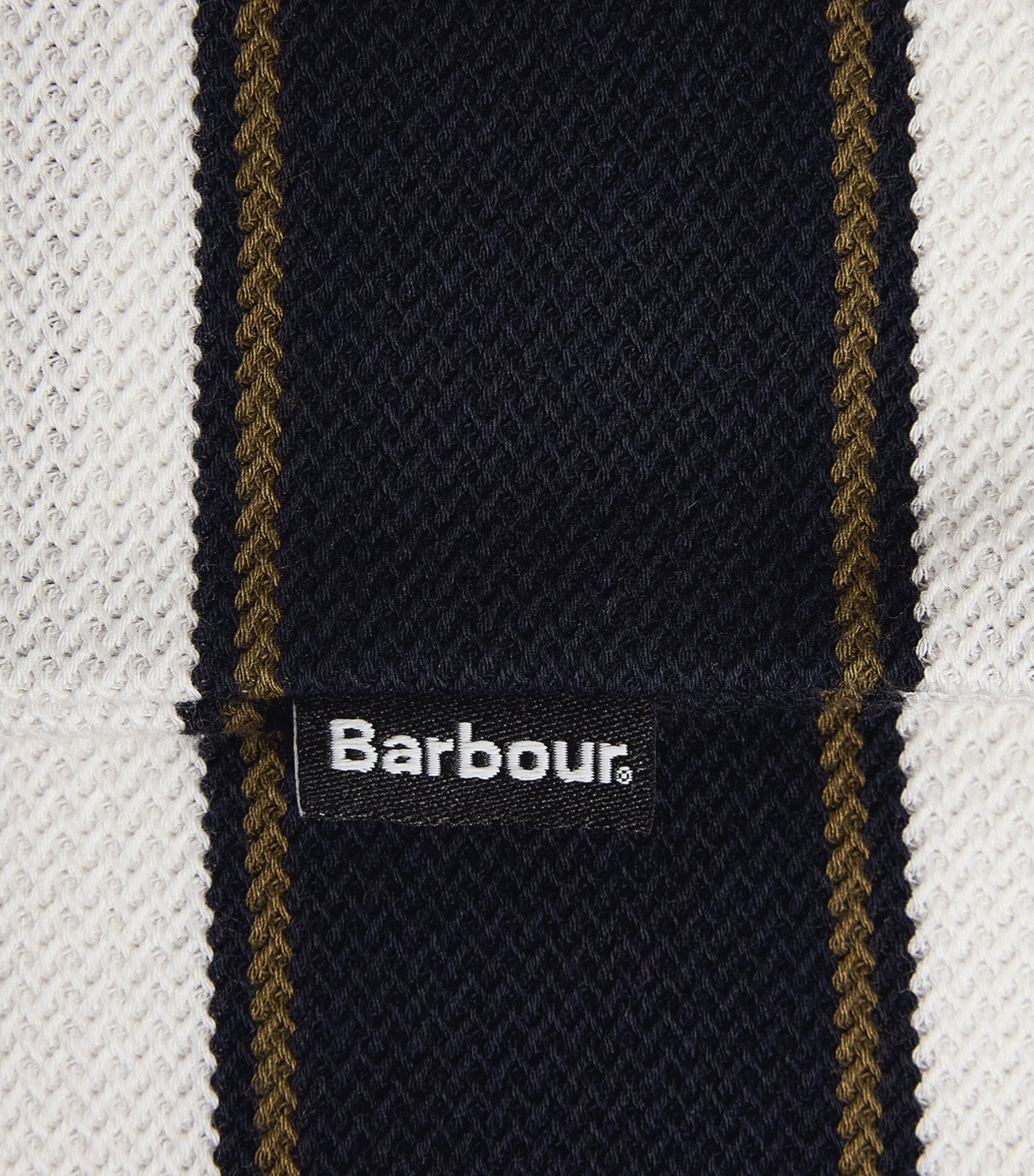 Barbour Mens Stripe T-Shirt Dark Navy Image 6