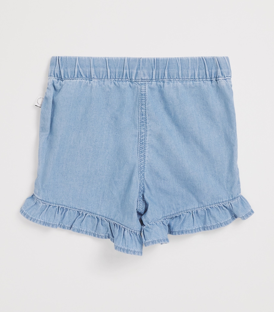 Organic Cotton Denim Ladybird Shorts (3-36 Months) 600LIGHT BLUE Image 2