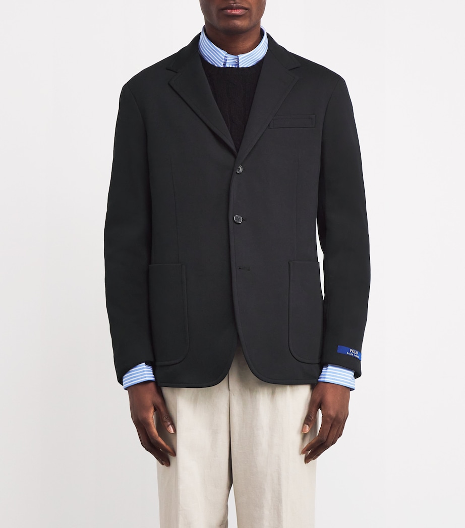 Double-Knit Blazer BLACK Image 3