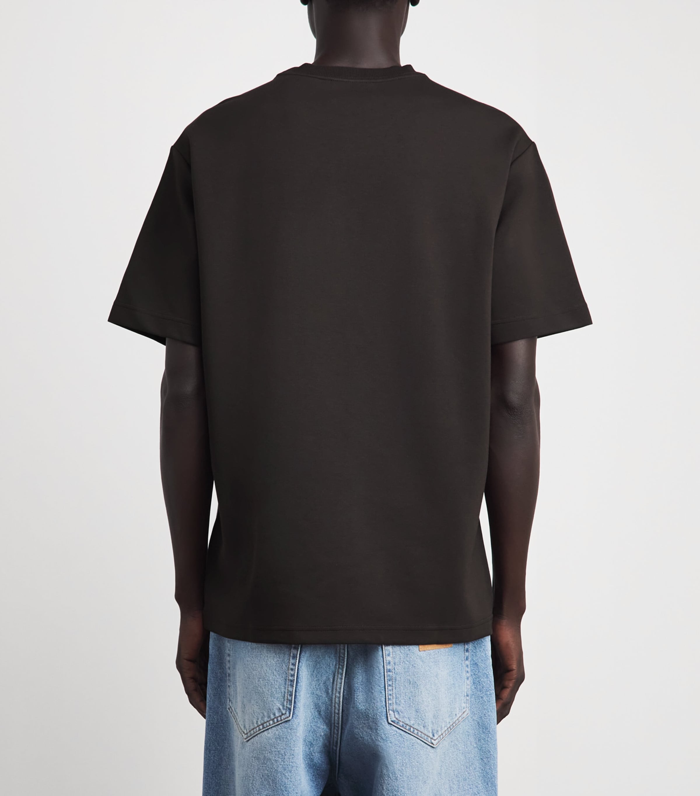 NN.07 Mens Relaxed Logo Nat T-Shirt Deep Truffle Image 5